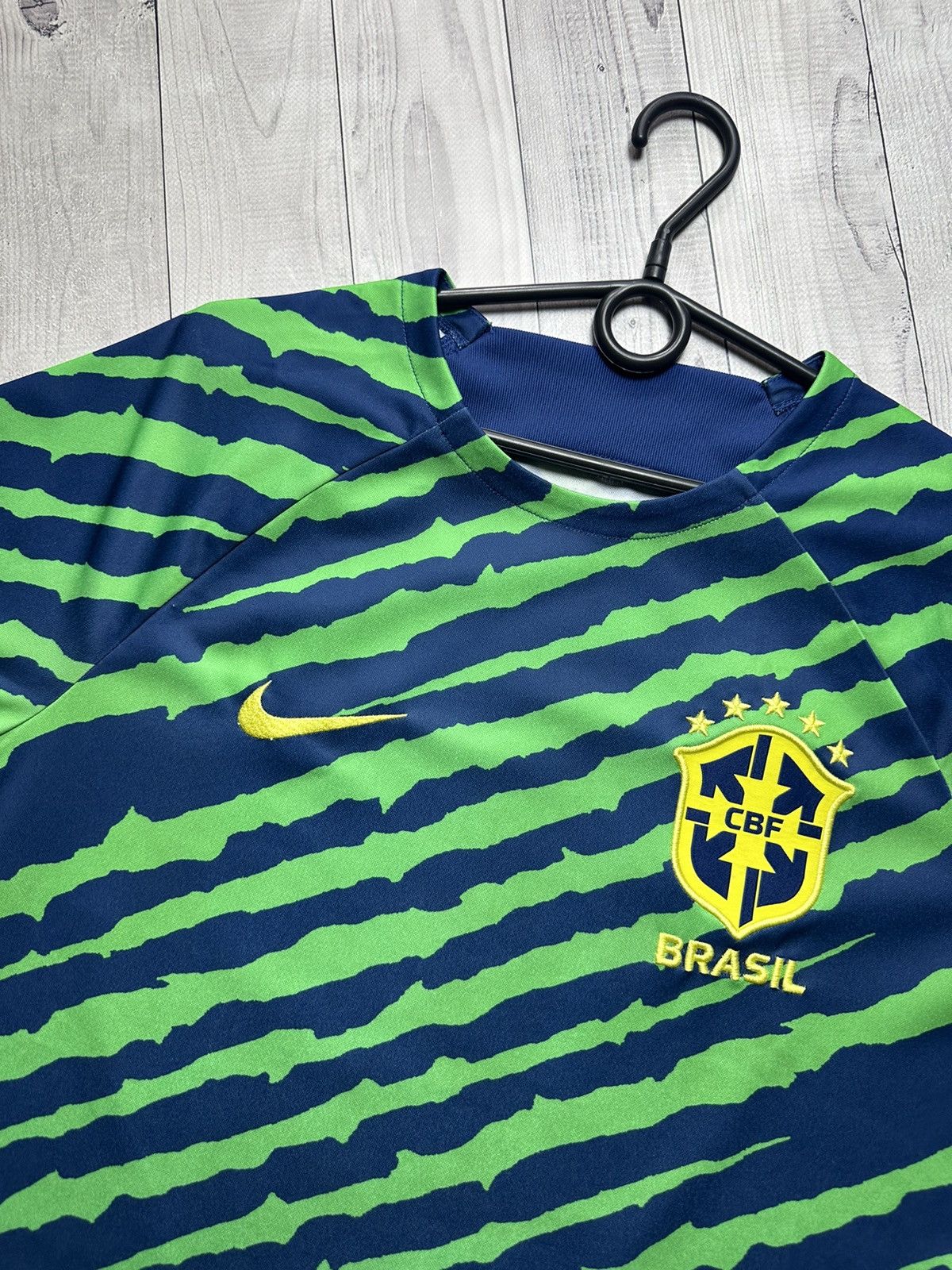 Vintage Brazil soccer jersey size L green rare logo Brasil Size US L / EU 52-54 / 3 - 2 Thumbnail