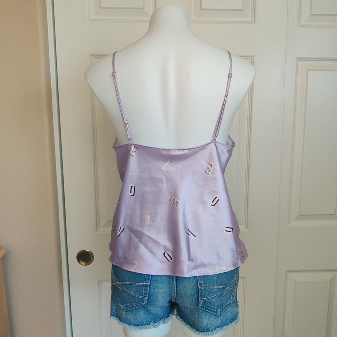 Victoria's Secret Victoria's Secret satin lavender love letter camisole sz L Size L / US 10 / IT 46 - 5 Thumbnail