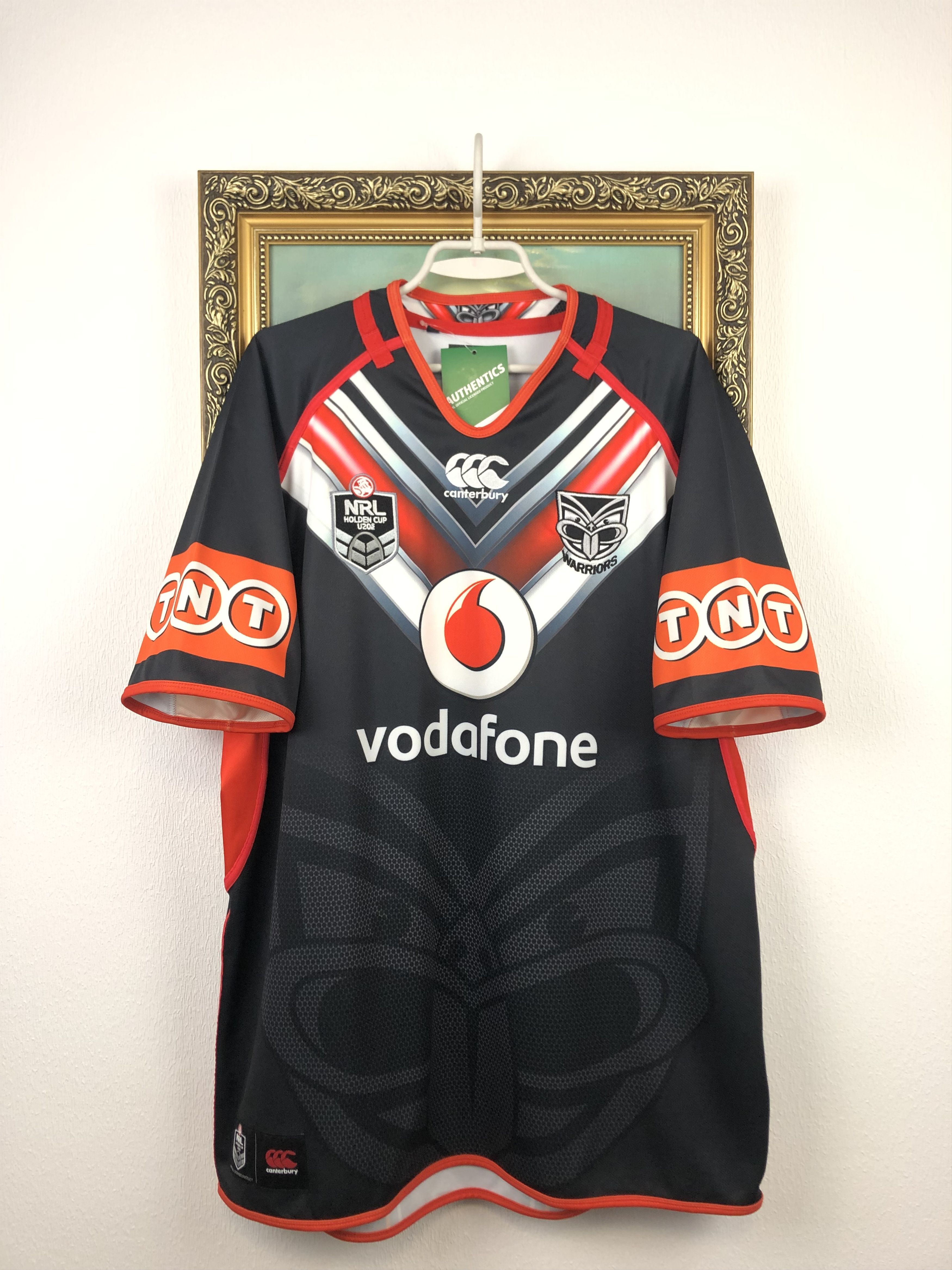 image of Canterbury Of New Zealand New Zealand Warriors Canterbury Jersey Player Issue, Men's (Size 2XL)