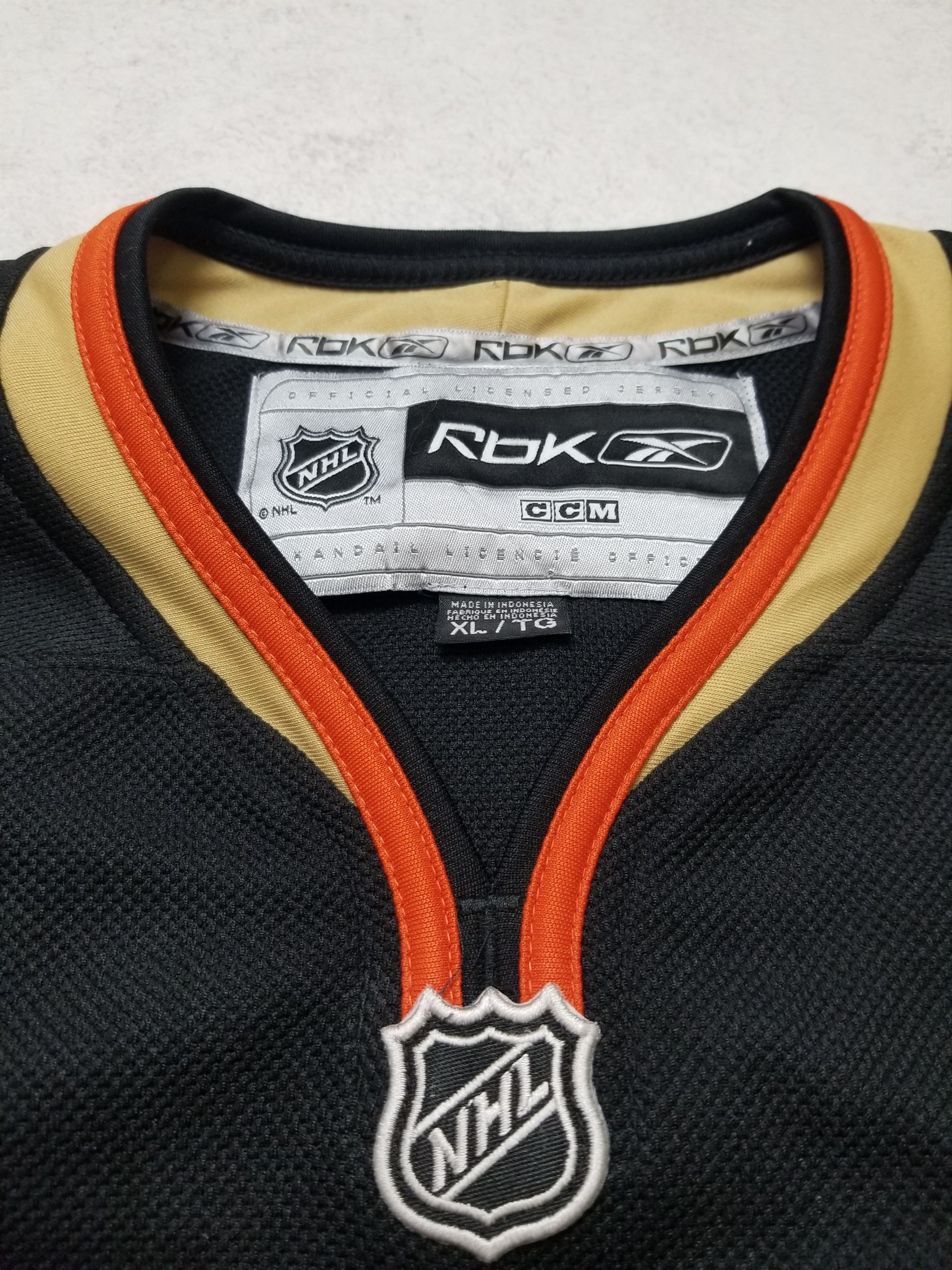 Reebok Anaheim Ducks #1 Jonas Hiller Signed Autographed Jersey Size US XL / EU 56 / 4 - 19 Thumbnail