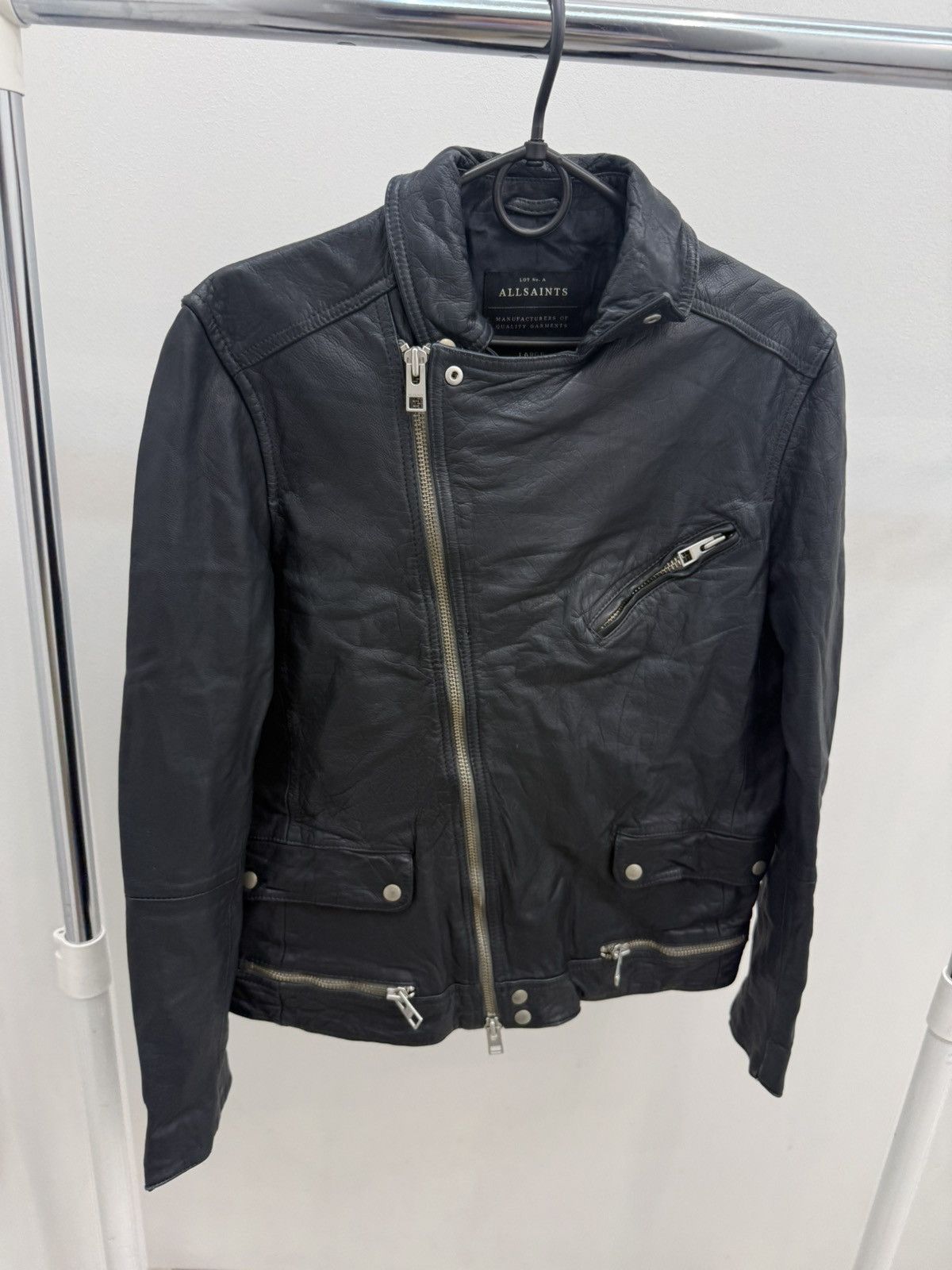 Allsaints Allsaints Leather Ishida Biker Jacket Size US L / EU 52-54 / 3 - 1 Thumbnail