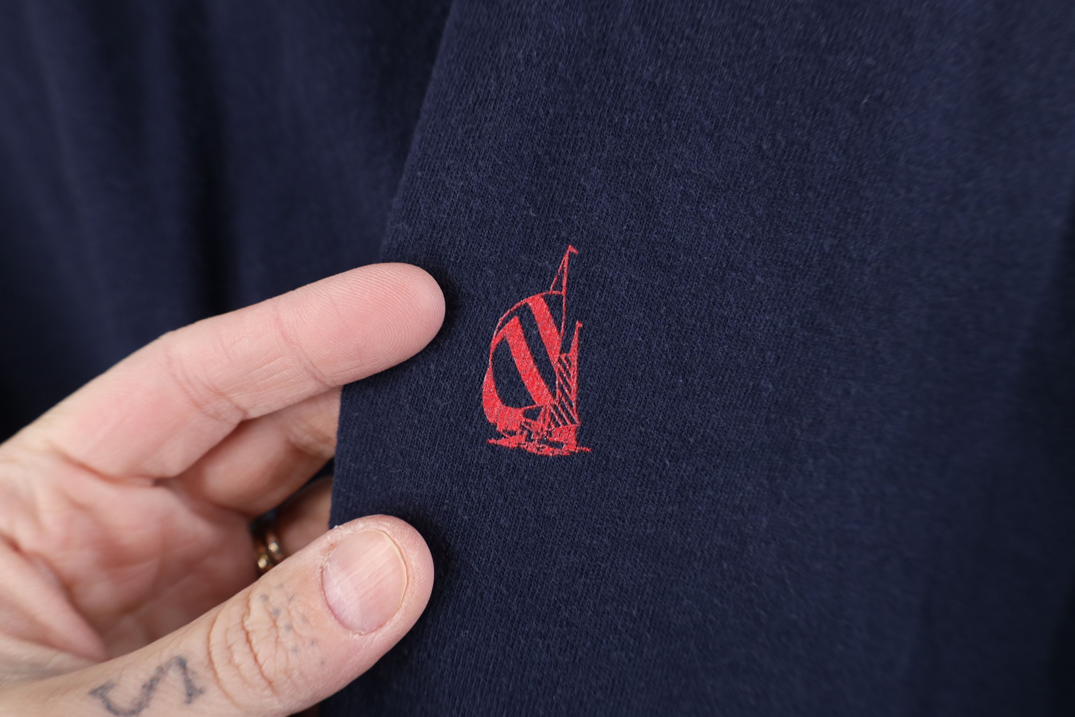 Nautica Vintage 90s Nautica Sailboat Short Sleeve T-Shirt Blue USA Size US XL / EU 56 / 4 - 4 Thumbnail