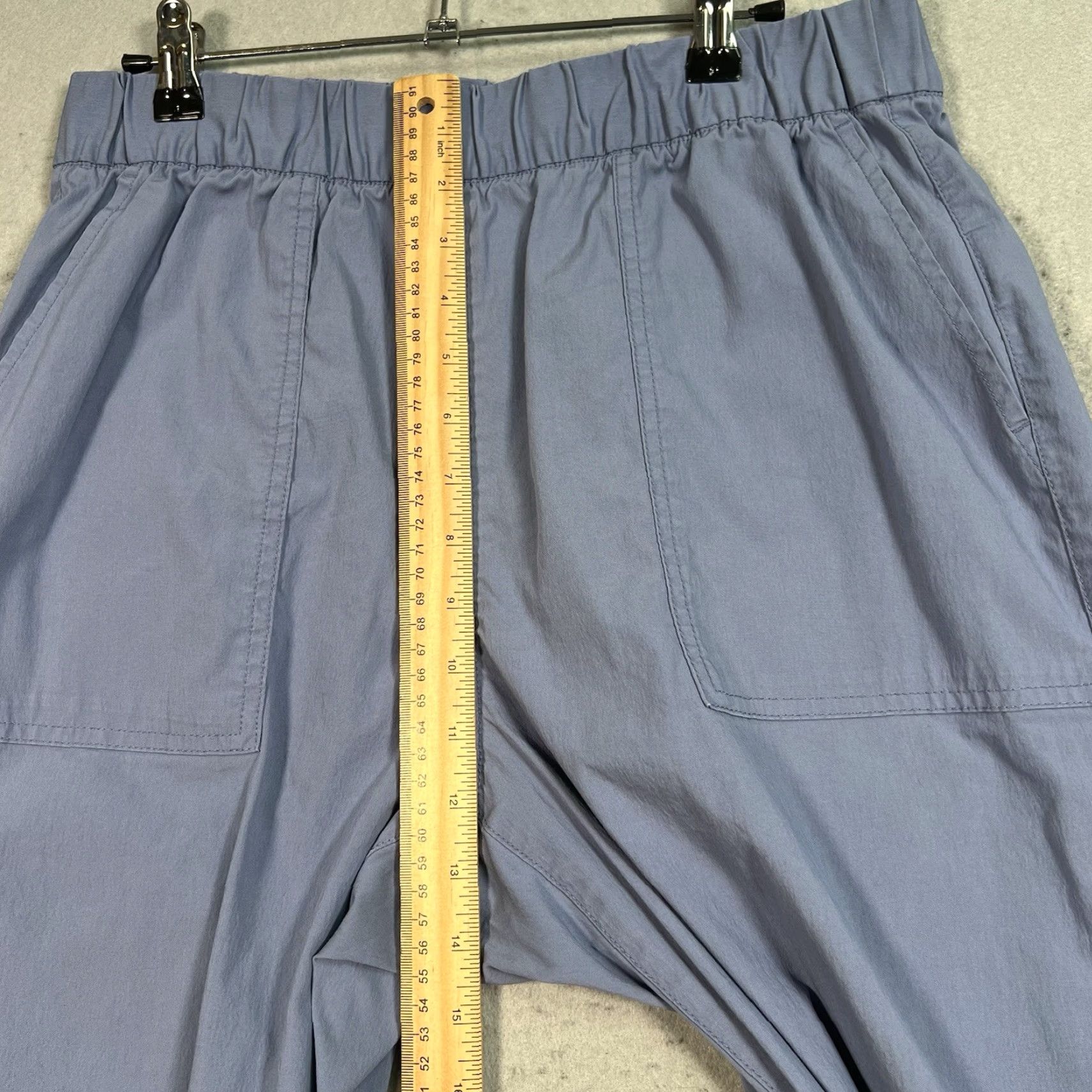 Gap VINTAGE Gap Wide Leg Pants Womens Medium Blue Elastic Waist Straight Leg Pants Theme: Chino Womens Size 32" / US 10 / IT 46 - 7 Thumbnail