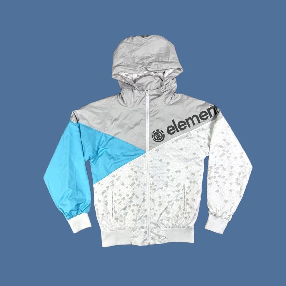 Element Element Colorblock Full Zip Windbreaker Jacket Men's Size Small Blue Nylon Zip Jacket Mens Size US S / EU 44-46 / 1 - 1 Thumbnail
