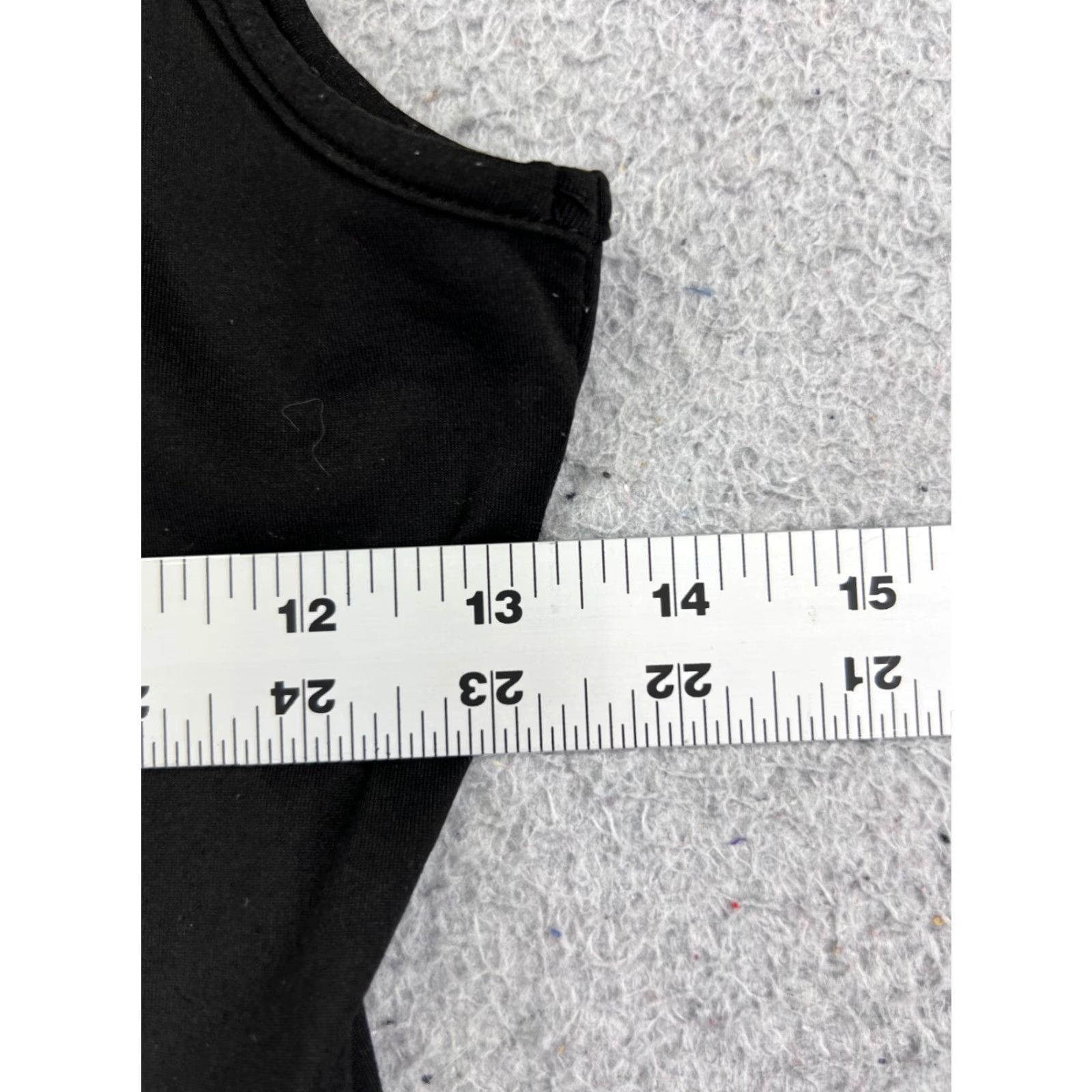 Vintage Bib Shorts Womens Small Black Singlet Polyester Blend Gym Weight Training Shirt Size 28" / US 6 / IT 42 - 7 Thumbnail