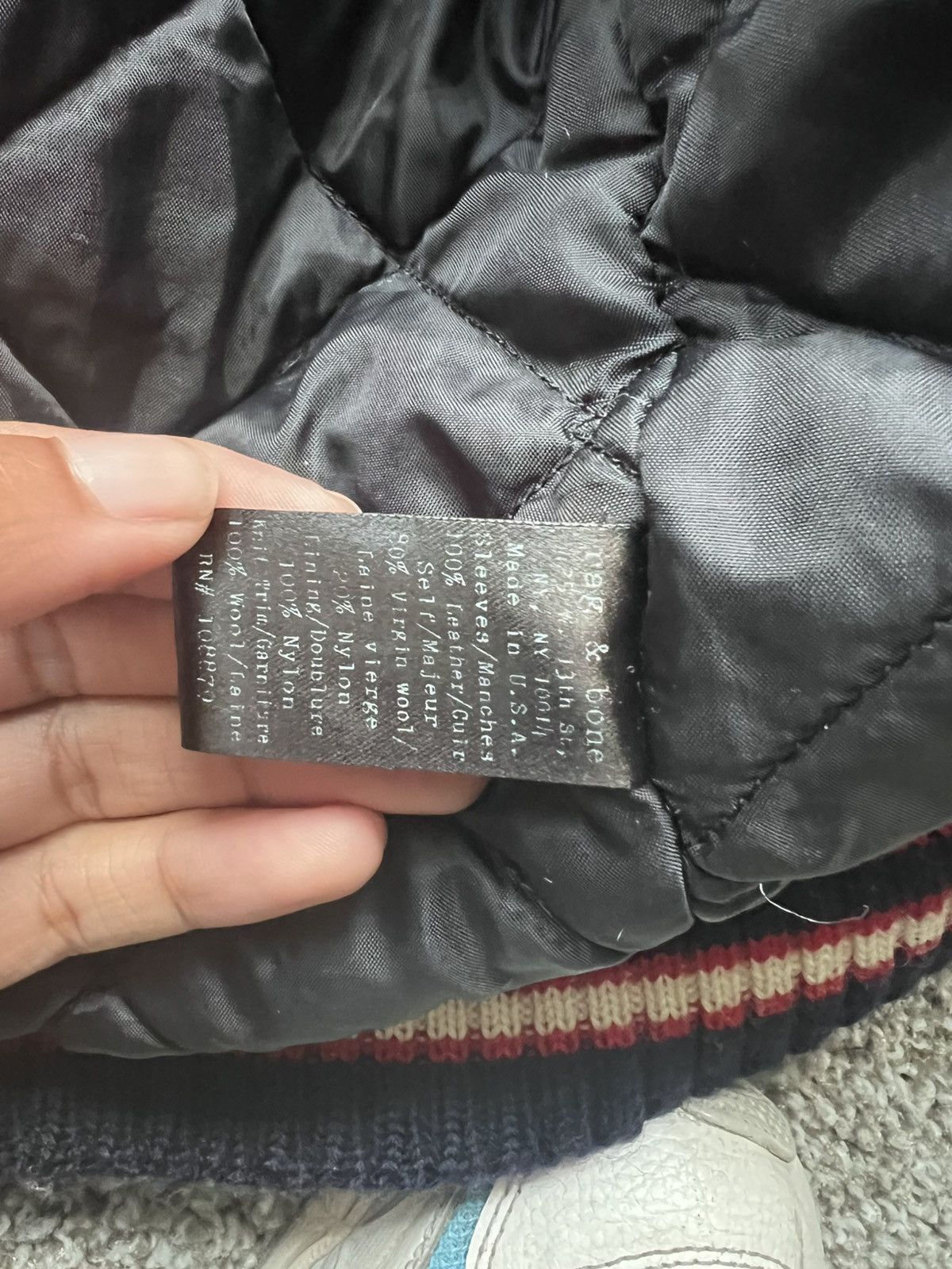 Rag & Bone Rag & Bone Virgin wool striped varsity jacket Size US M / EU 48-50 / 2 - 6 Thumbnail