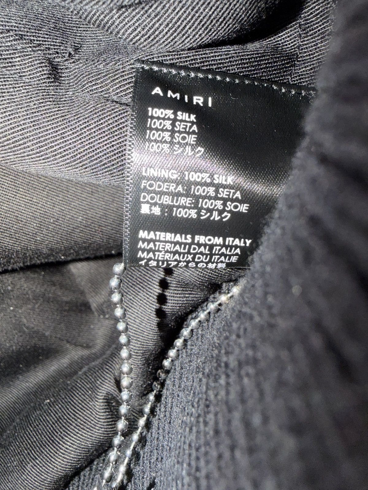 Amiri AMIRI Teddy Wool Baseball Jacket “Loveless” Black Size L Size US L / EU 52-54 / 3 - 4 Thumbnail
