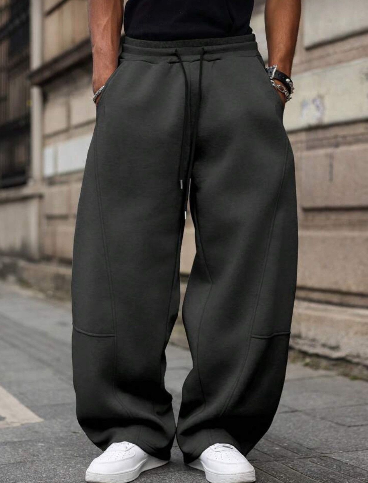 Japanese Brand Wide leg baggy sweatpants Size US 30 / EU 46 - 6 Thumbnail