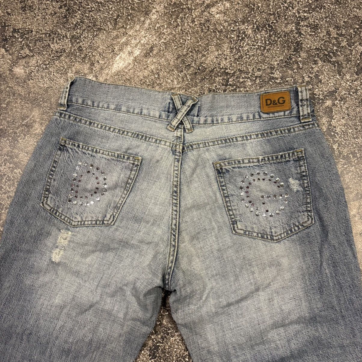 Dolce & Gabbana Vintage Dolce&Gabbana Big Logo Flare Jeans Size 32" / US 10 / IT 46 - 2 Thumbnail