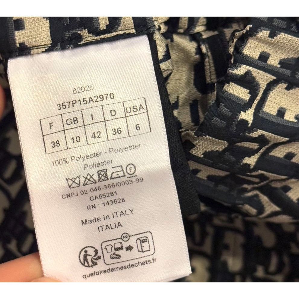 Dior Christian Dior Monogram Print Wrap Skirt With Buckle Detail Size 38" / US 16 / IT 52 - 9 Thumbnail