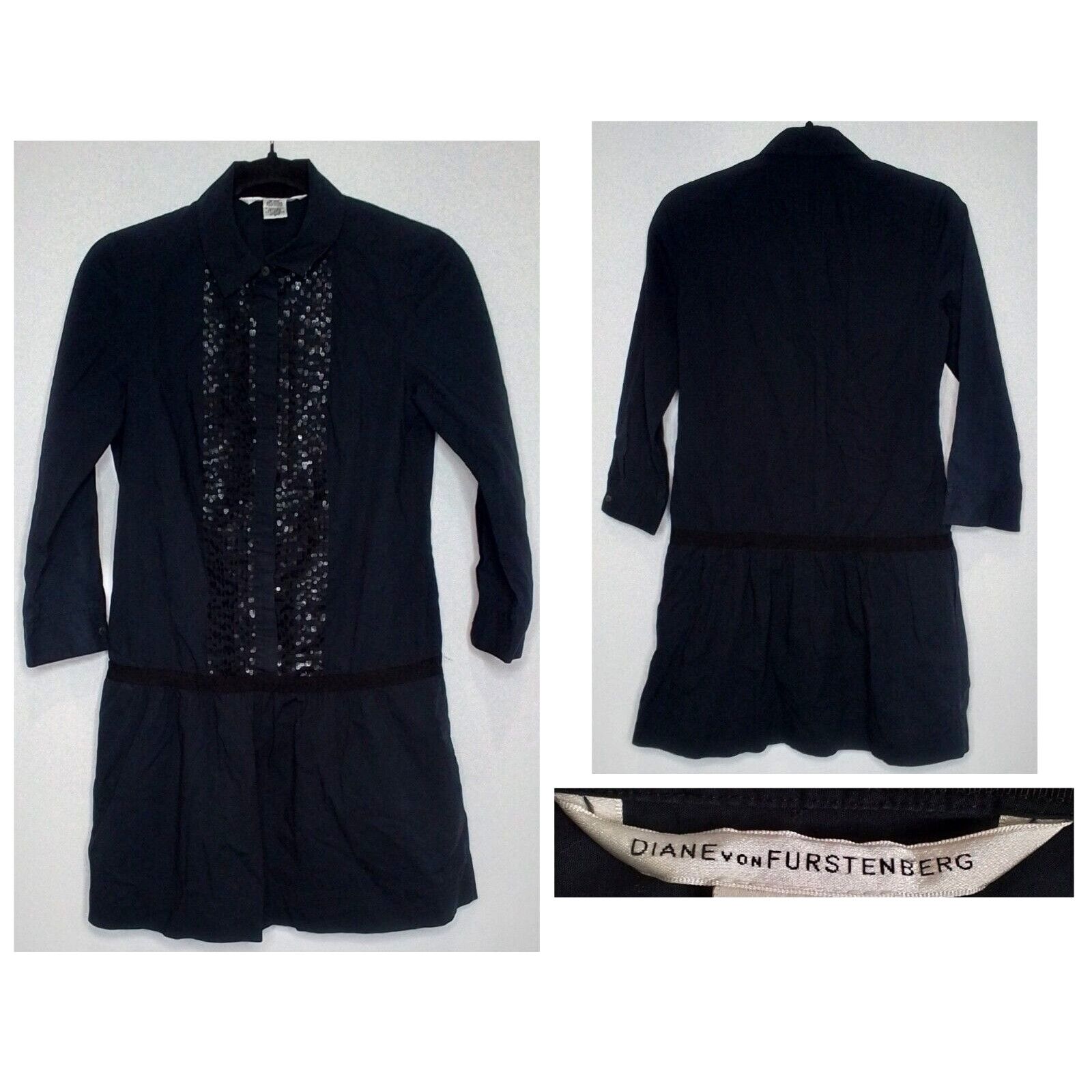Diane von Furstenberg Diane Von Furstenberg Dress Women's Size 4 Black Size S / US 4 / IT 40 - 1 Thumbnail
