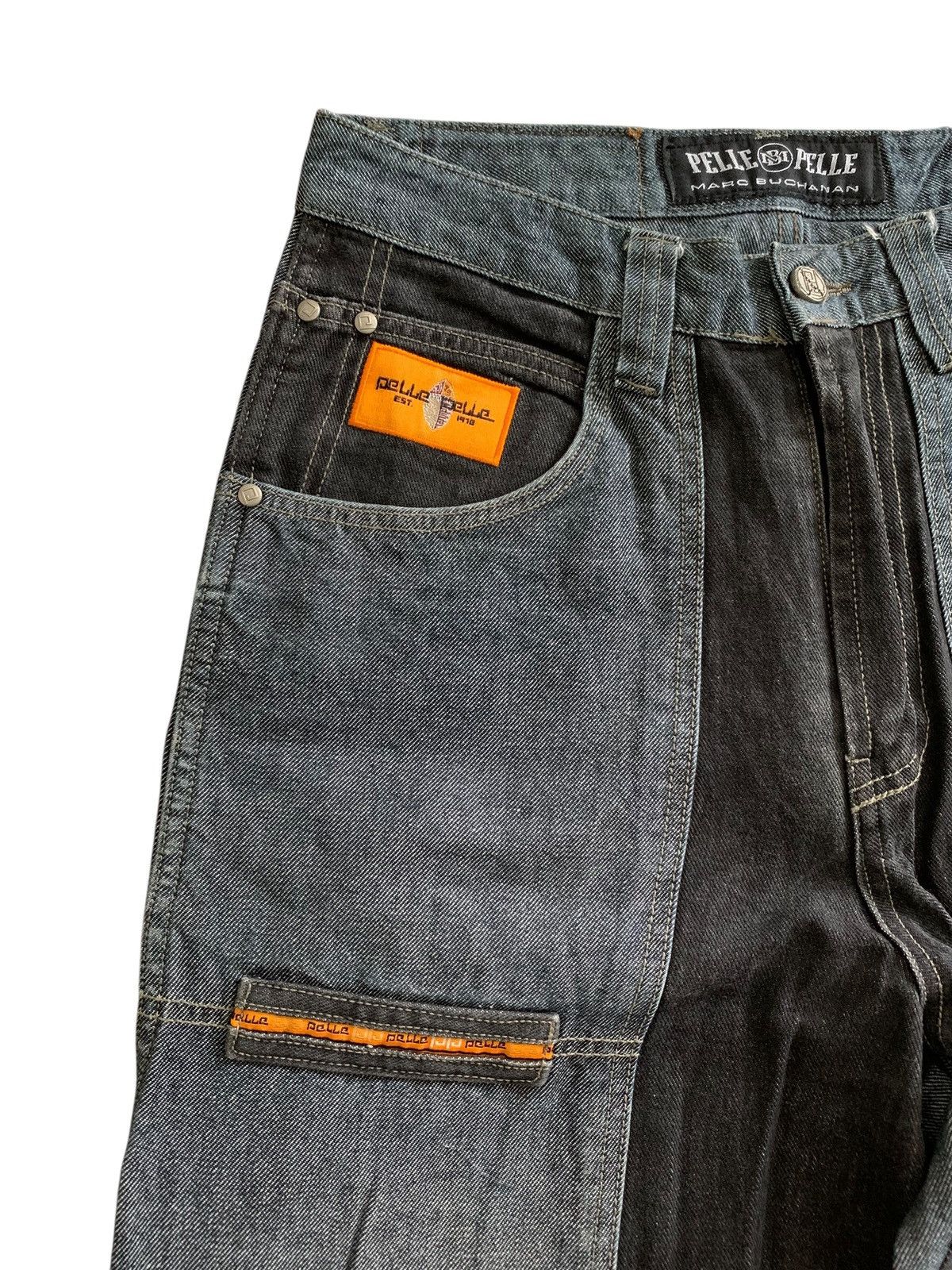 Pelle Pelle Last📦Vintage Pelle Pelle Y2k Double Knee Carpenter Denim Size US 30 / EU 46 - 4 Thumbnail
