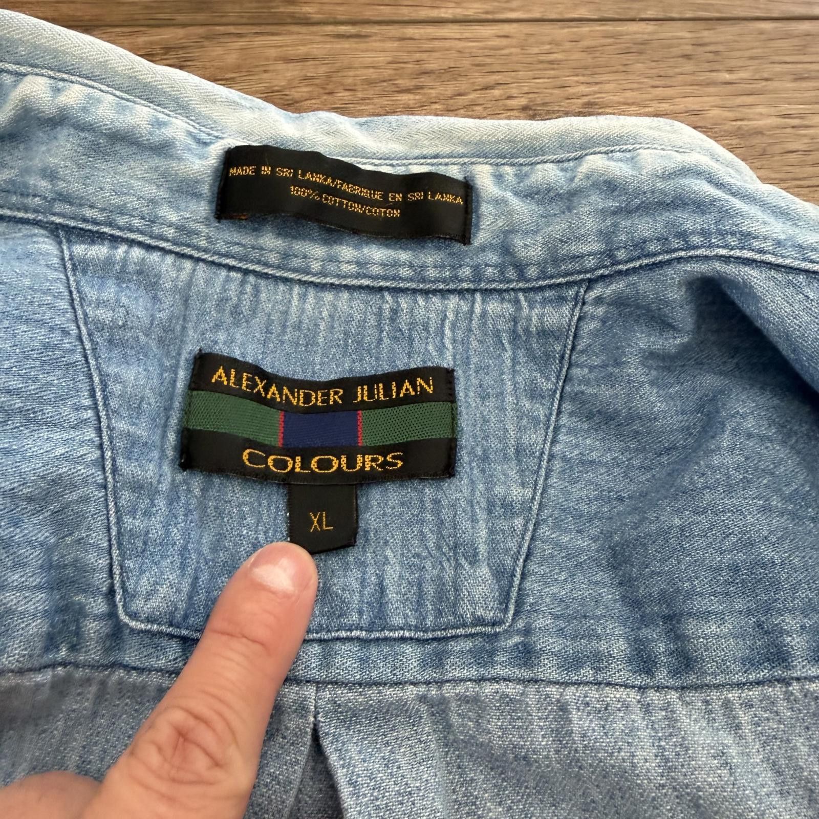 Alexander Julian Vintage 90s Alexander Julian Colours Denim Size US XL / EU 56 / 4 - 3 Thumbnail