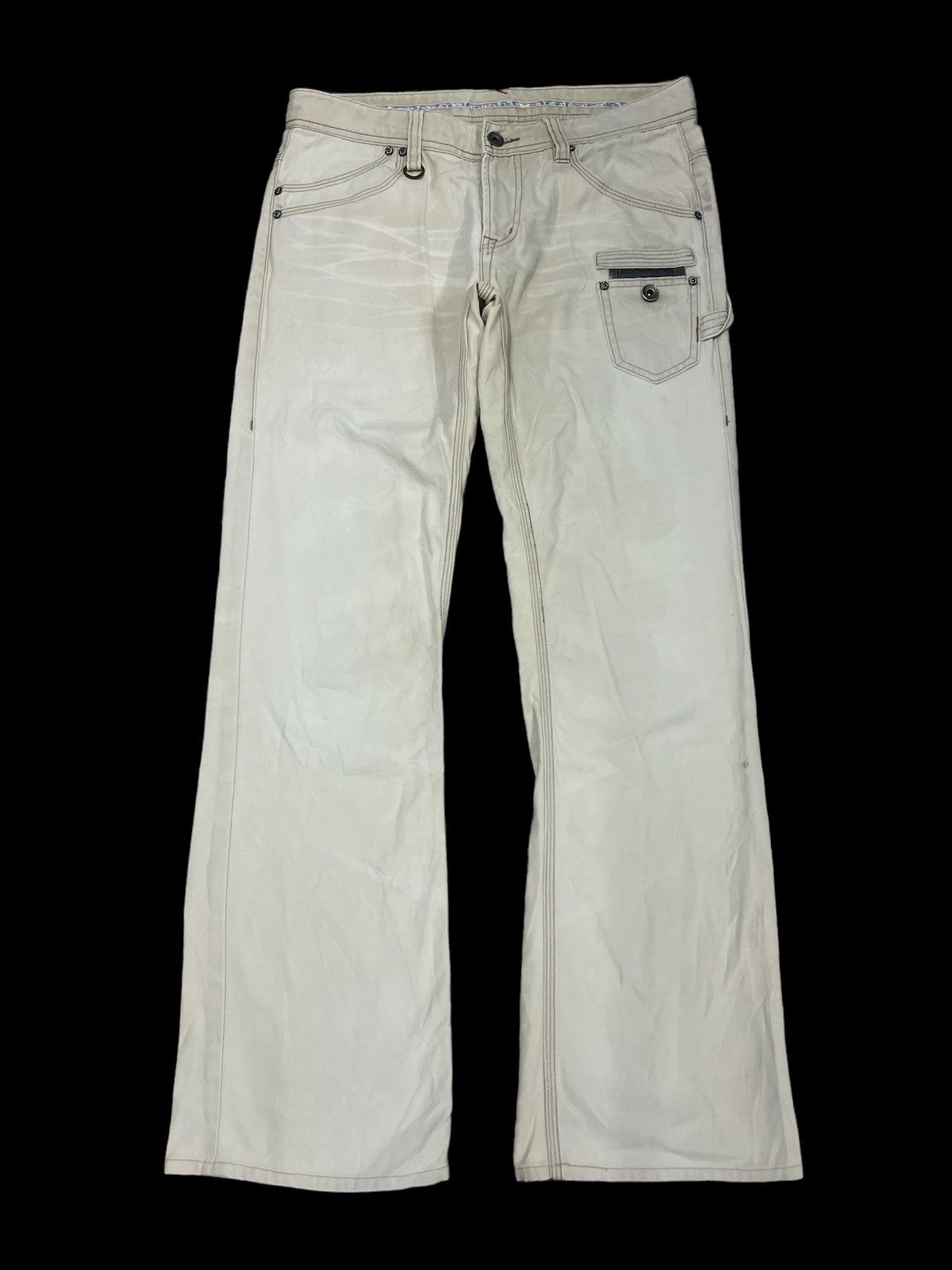 FLARED🔥NICOLE CLUB DISTRESSED DENIM PANT