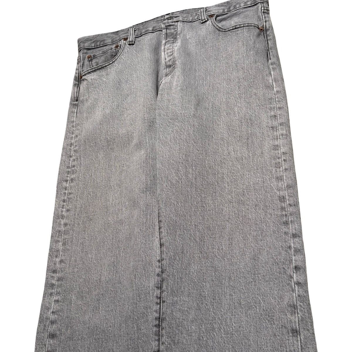 Levi's Levis 501 Jeans Men’s Gray Denim Pants Faded Grunge 36X29 Size US 36 / EU 52 - 2 Thumbnail