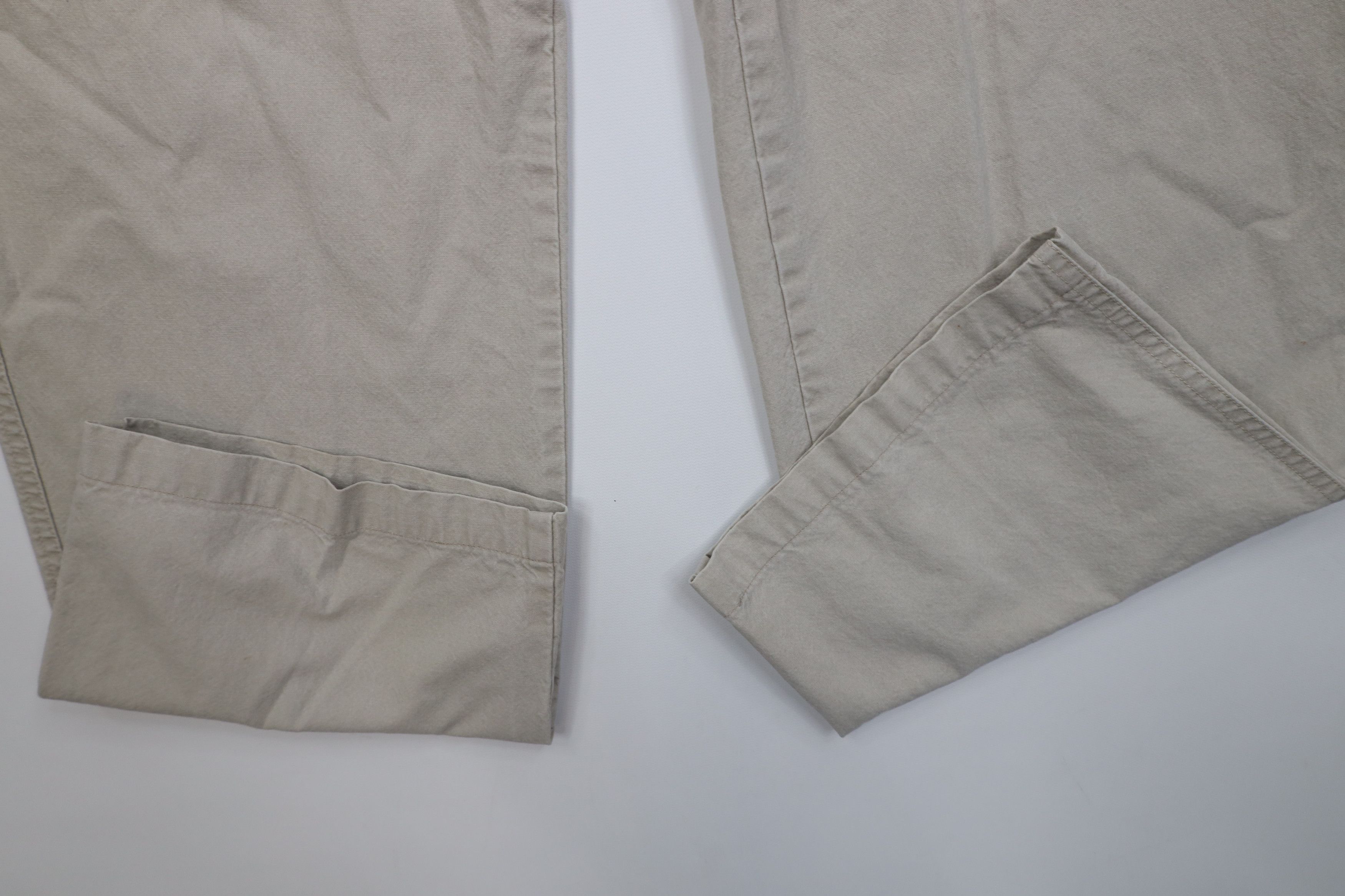 L.L. Bean Vintage 90s LL Bean Tropic Weight Wide Leg Cargo Pants Size US 33 - 5 Thumbnail