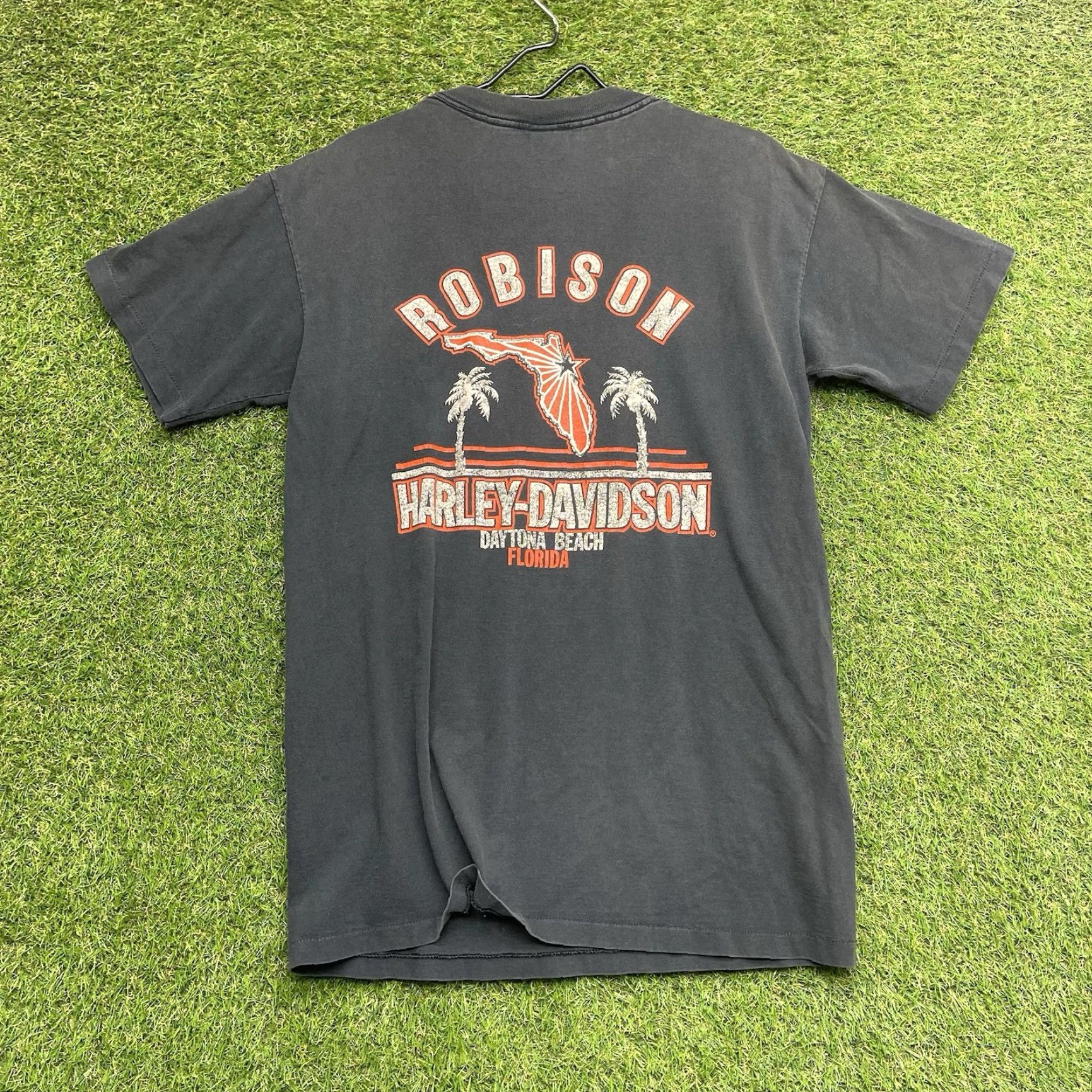 Harley Davidson VINTAGE Harley-Davidson Daytona Bike Week T-Shirt Eagle 80s 90s 3D Black L Mens Short Sleeve Crew Neck Graphic Print Size US L / EU 52-54 / 3 - 2 Thumbnail