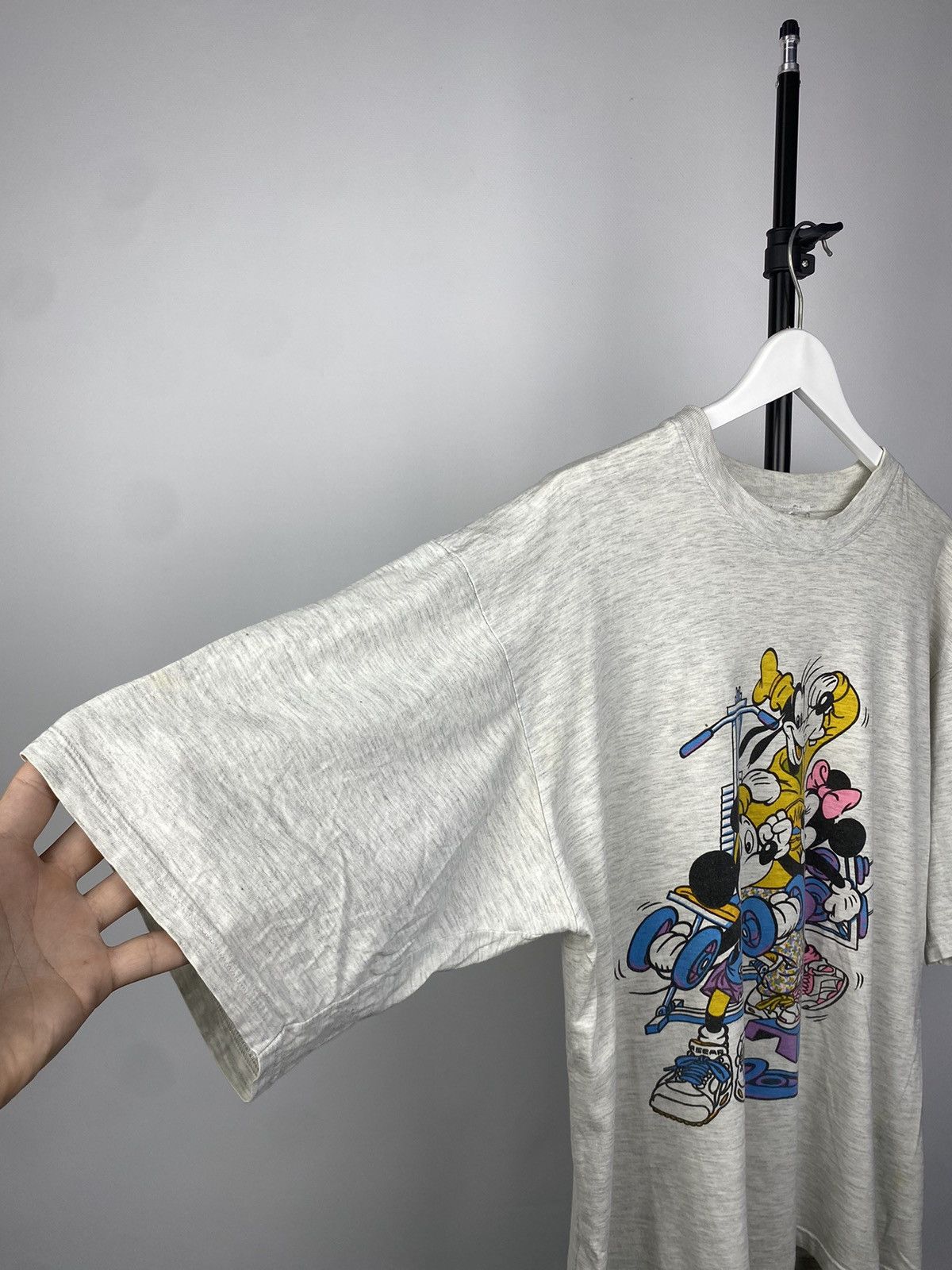 Disney × Vintage Vintage 90s Logo Team Gym Mickey Mouse T-shirt Size US L / EU 52-54 / 3 - 8 Thumbnail