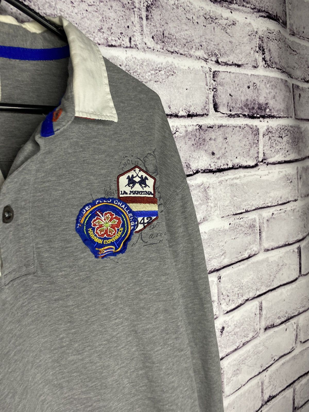 La Martina MENS Vintage La Martina Luxury Rugby Long Sleeve T-Shirt Size US XL / EU 56 / 4 - 3 Thumbnail