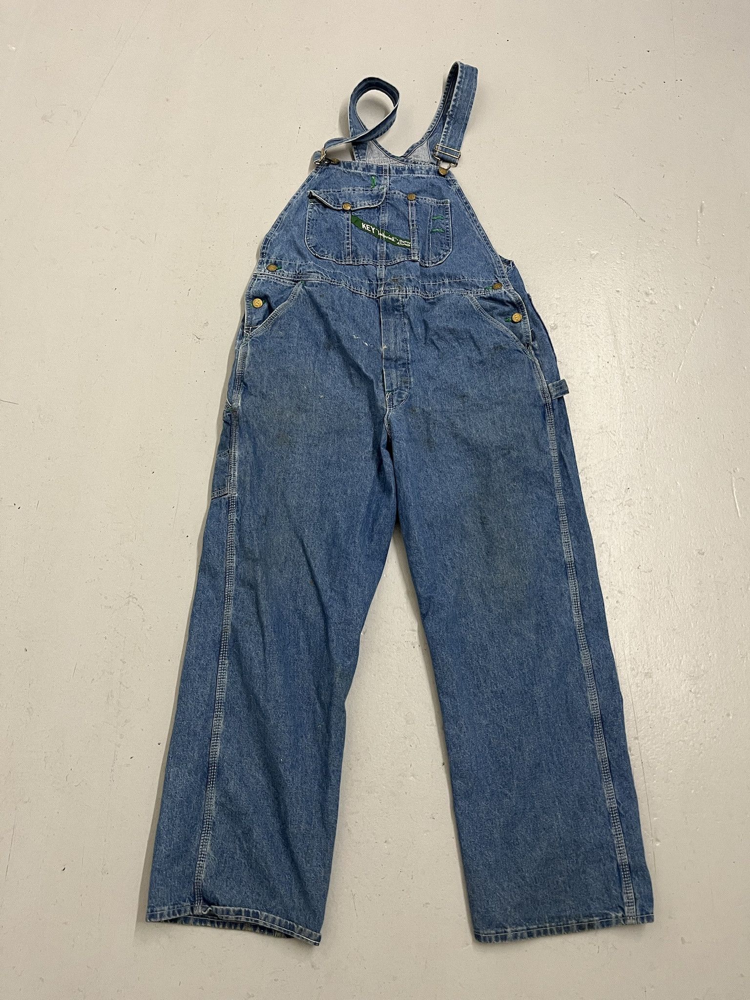 Vintage 90s Key Imperial Denim OVeralls Size M