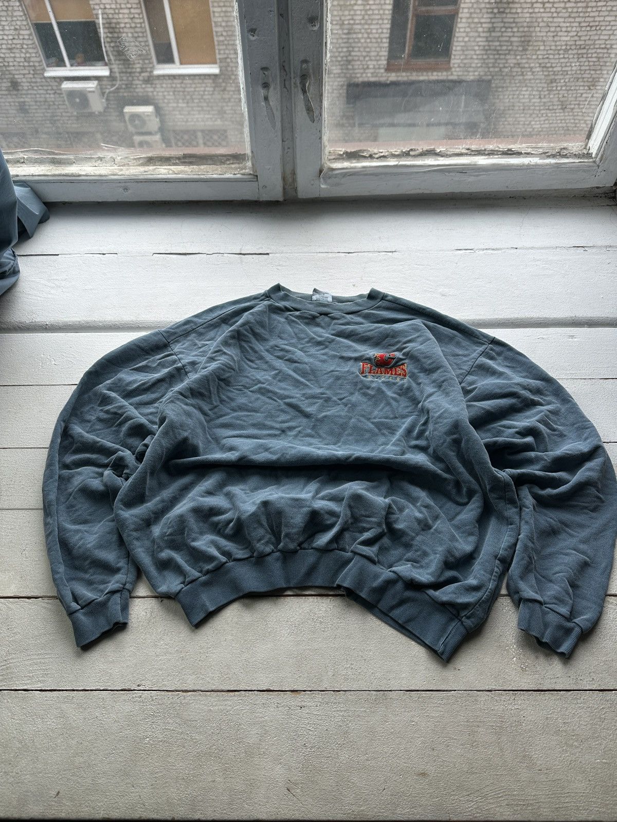 NHL 🚨 VNTG FLAMES CALGARY BLUE XL WAVES CANADIES RARE BOXY Size US XL / EU 56 / 4 - 1 Thumbnail