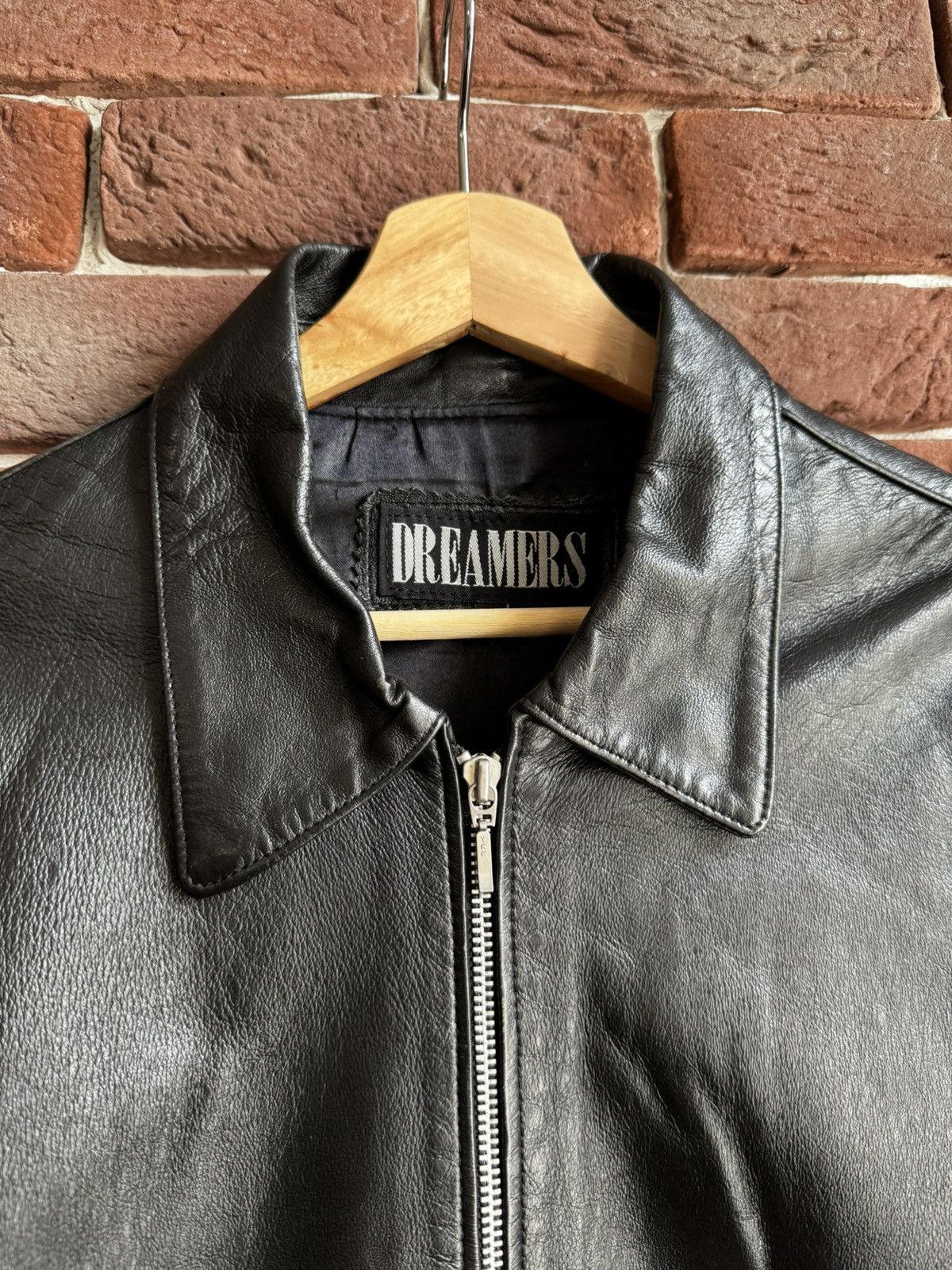 Leather Vintage Genuine Real Leather Jacket High Quality Rock Punk Size US L / EU 52-54 / 3 - 10 Thumbnail