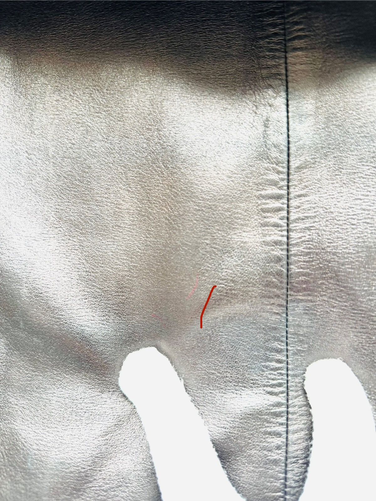 Prada Vintage 90s Prada leather grommet accent pencil skirt sz 40 Size 27" / US 4 / IT 40 - 7 Thumbnail