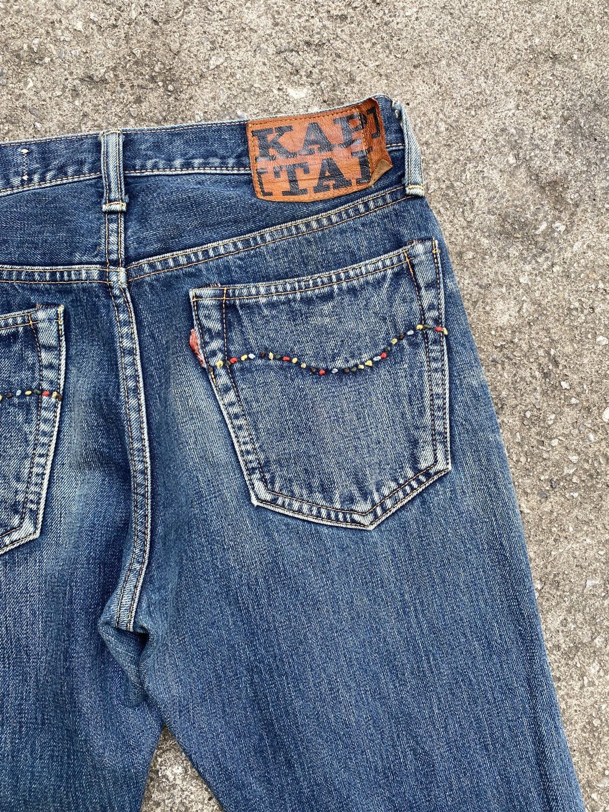 Japanese Brand × Kapital × Kapital Kountry Kapital Japan Flare Denim Blue Faded Design Size US 28 / EU 44 - 13 Thumbnail