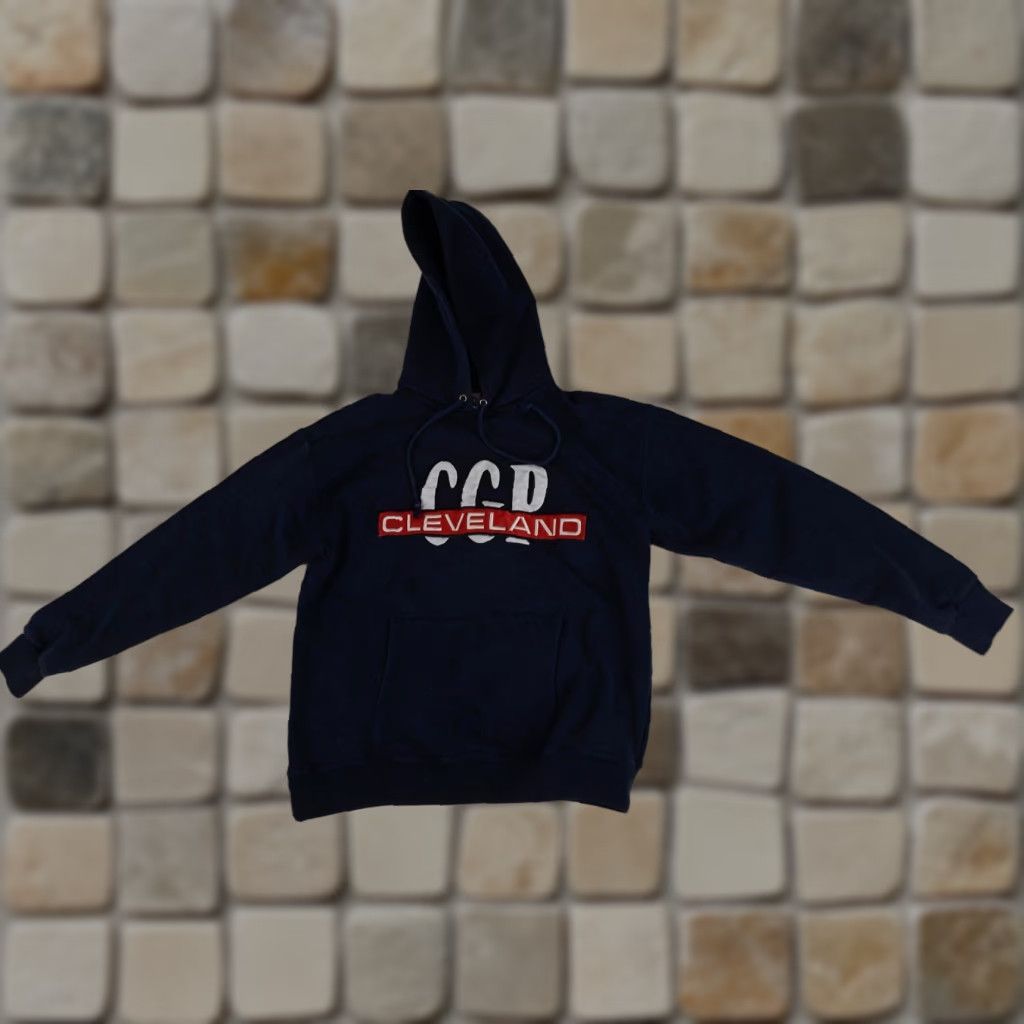Nutmeg VINTAGE Nutmeg Hooded Sweatshirt CGP Stitched USA Made Medium Blue City Winter Fall Unisex Adults Sweatshirt with Hooded PULLOVER Size US M / EU 48-50 / 2 - 1 Thumbnail