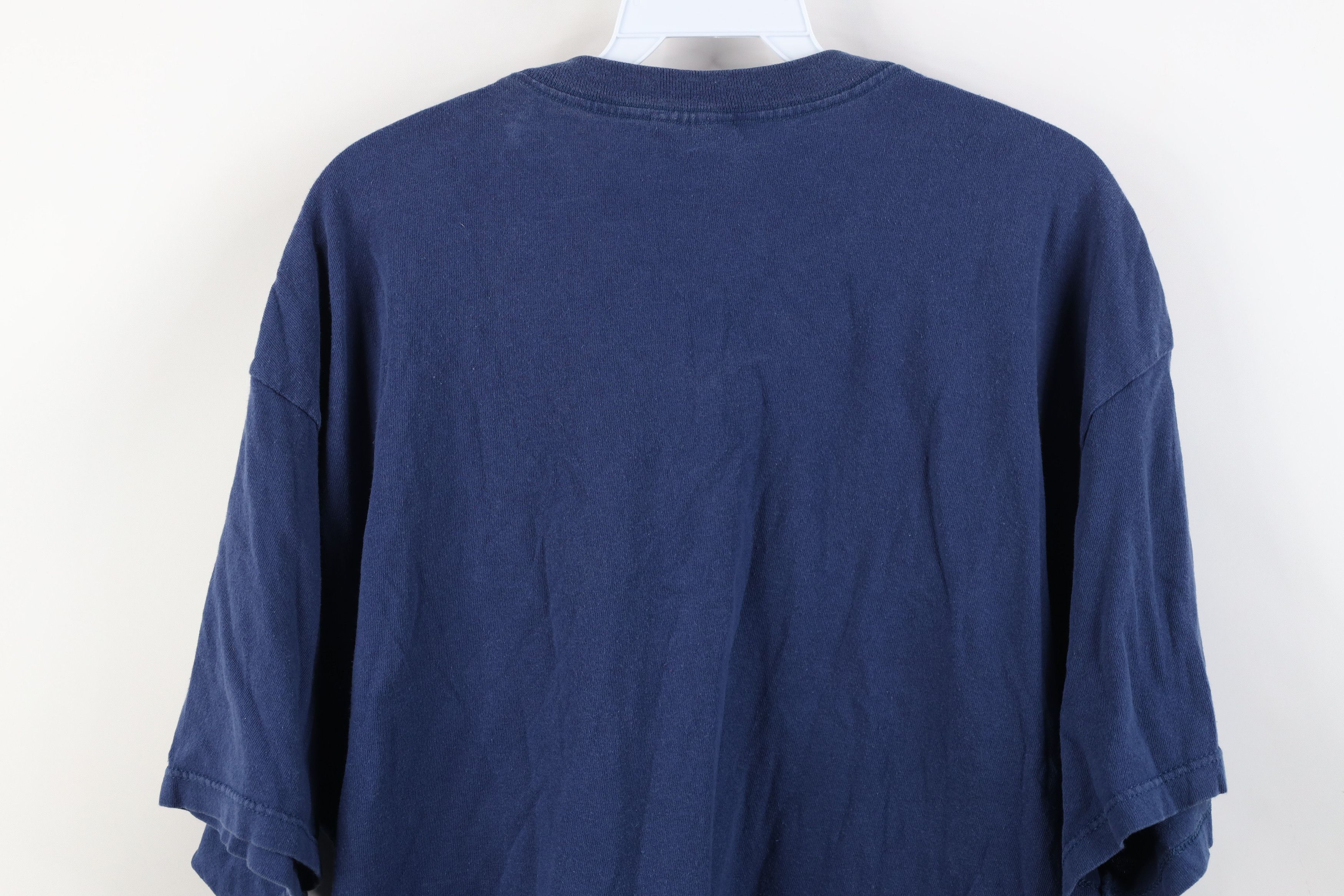 Nike Vintage 90s Nike Scott Center Big Swoosh T-Shirt Blue USA Size US L / EU 52-54 / 3 - 13 Thumbnail