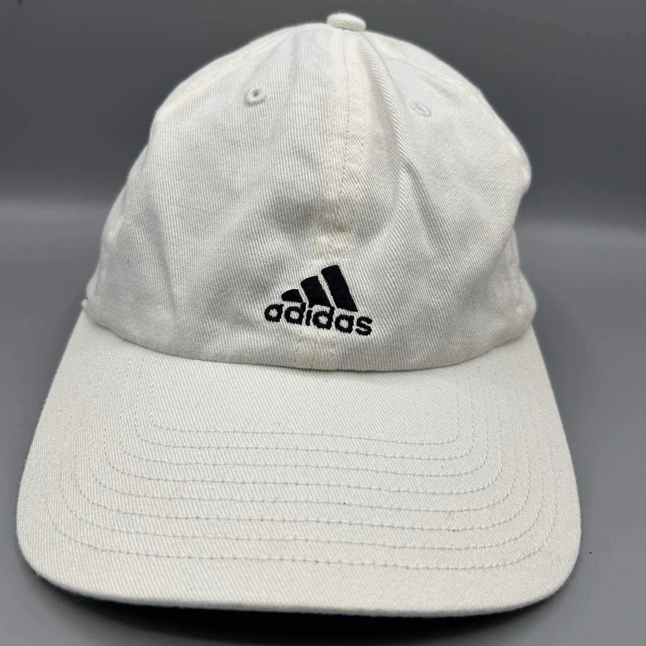 Adidas Adidas 3 Stripes Aeroready Hat Men White Strap Back Cotton Size ONE SIZE - 1 Thumbnail