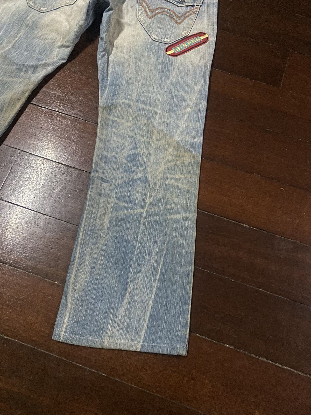 Edwin FIRE 🔥 EDWIN EXCLUSIVE VINTAGE FLARE JEANS RUSTY DISTRESSED Size US 36 / EU 52 - 16 Thumbnail