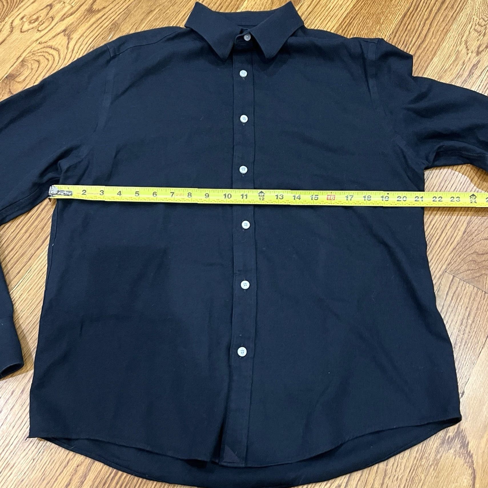 UNTUCKit UNTUCKit Black Button-Up Shirt Large Mens Long Sleeve 100% Cotton Classic Size US L / EU 52-54 / 3 - 5 Thumbnail