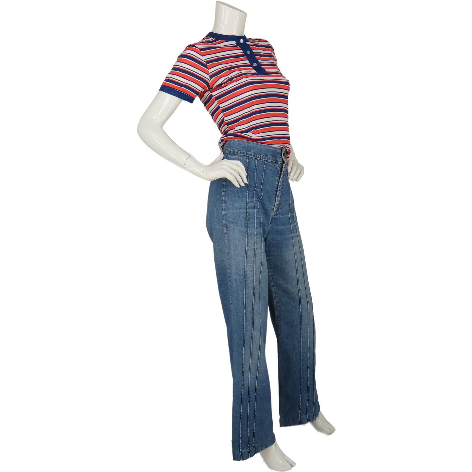 Levi's Vintage Levi's Orange Tab Flare Bell Bottom Jeans W28 L31 Size 28" / US 6 / IT 42 - 3 Thumbnail