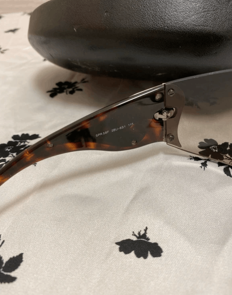 Prada PRADA Sunglasses Flame Star Sport Symbol Wrap Shield Mask Size ONE SIZE - 9 Thumbnail