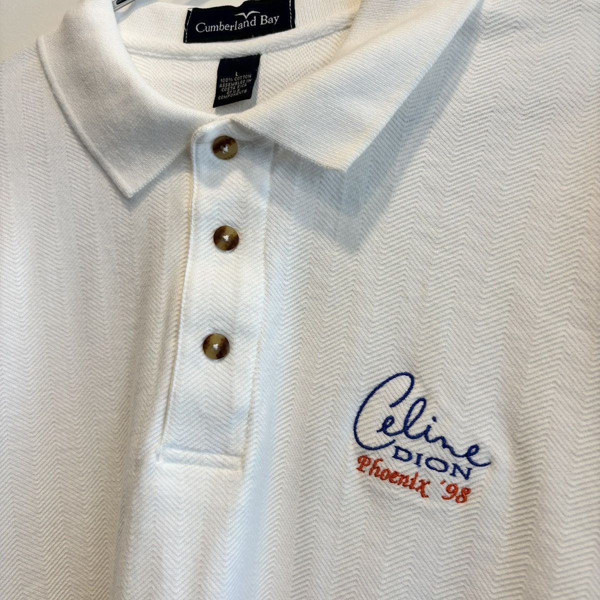 Other Vintage Celine Dion Phoenix 1998 Staff BTS Polo Size US L / EU 52-54 / 3 - 3 Thumbnail