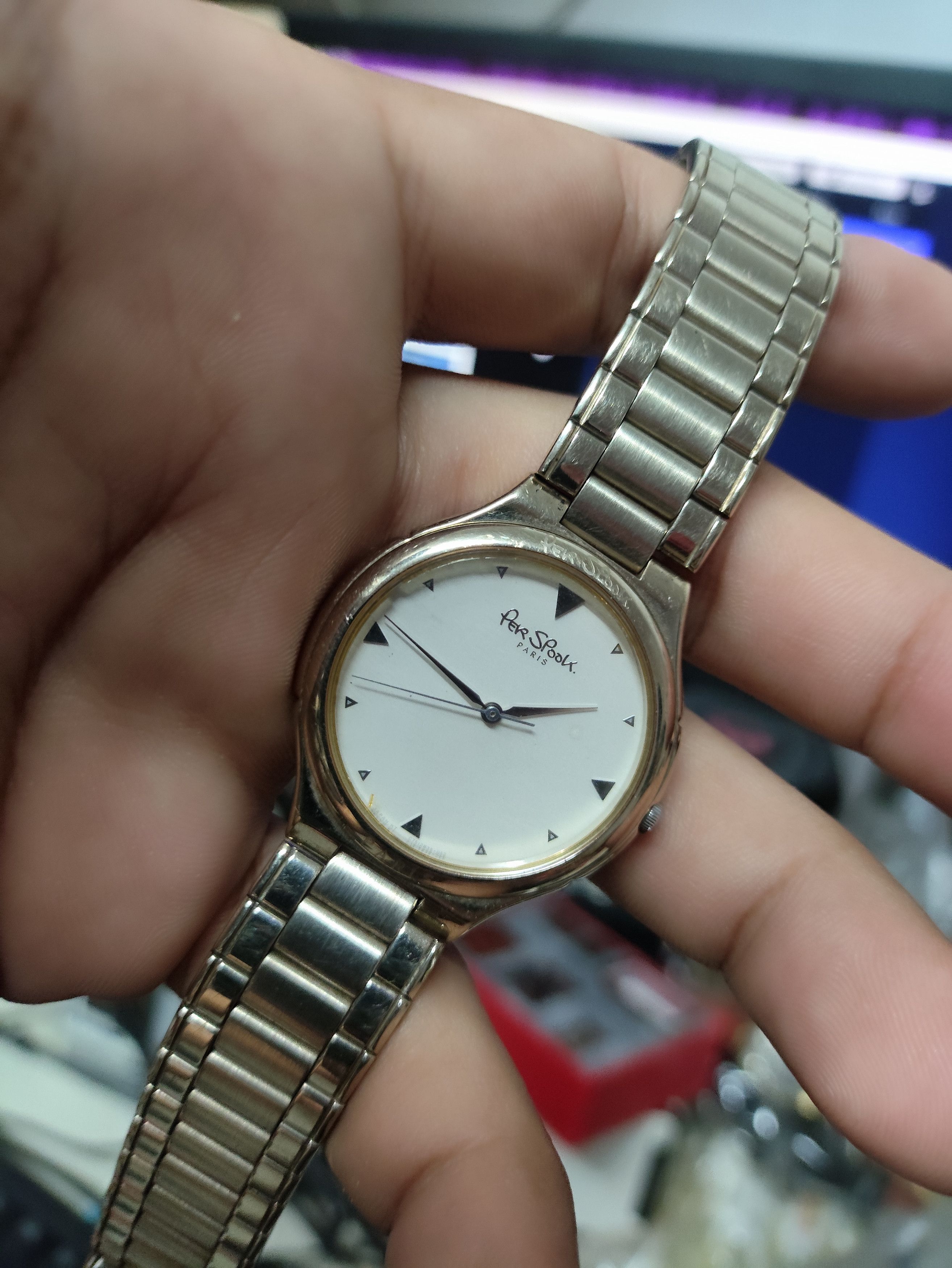 Designer × Vintage Designer Watch "PER SPOOK PARIS" Vintage Quartz Watch Stuff Size ONE SIZE - 5 Thumbnail