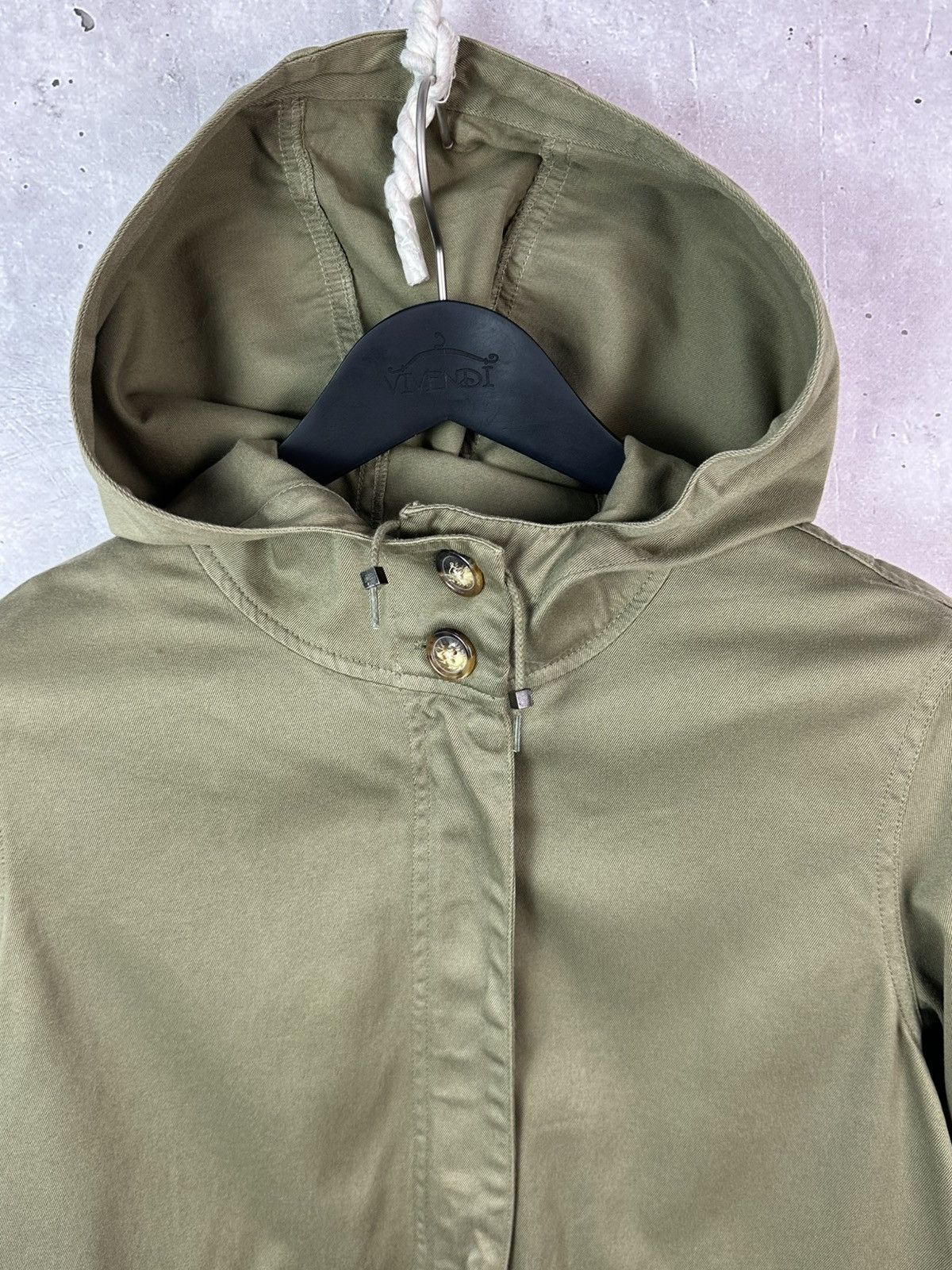 Orvis Vintage Orvis Khaki Cotton Patch Pocket Light Hooded Jacket Size US M / EU 48-50 / 2 - 5 Thumbnail