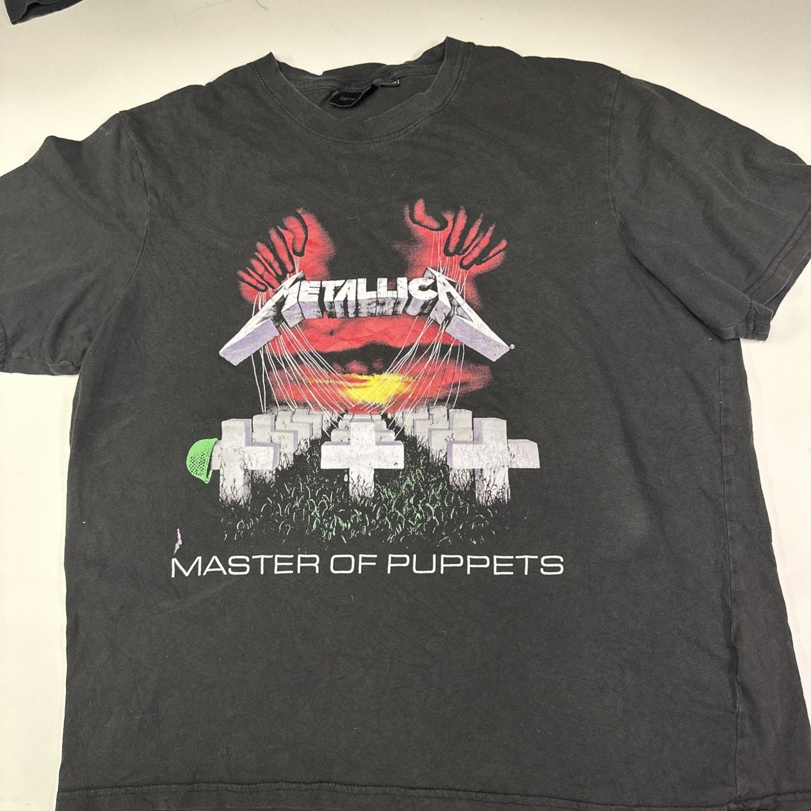 Metallica Metallica Master Of Puppets T-Shirt Black Cotton Band Tee Size US XL / EU 56 / 4 - 1 Thumbnail