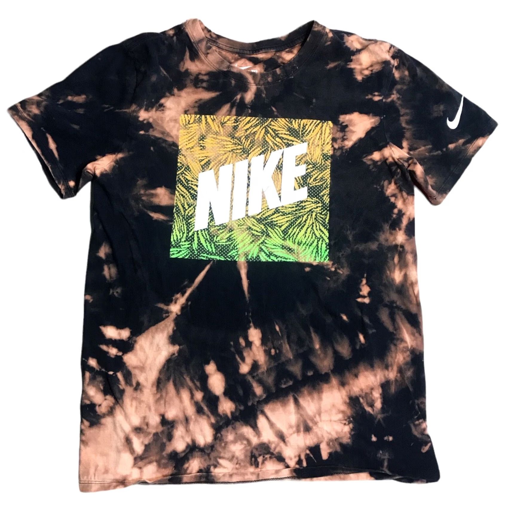 Nike Nike T Shirt Mens Small S Short Sleeve Crew Neck Tie Dye Black Swoosh 90s Grunge Hip Hop Classic College Clothing Size US S / EU 44-46 / 1 - 2 Thumbnail