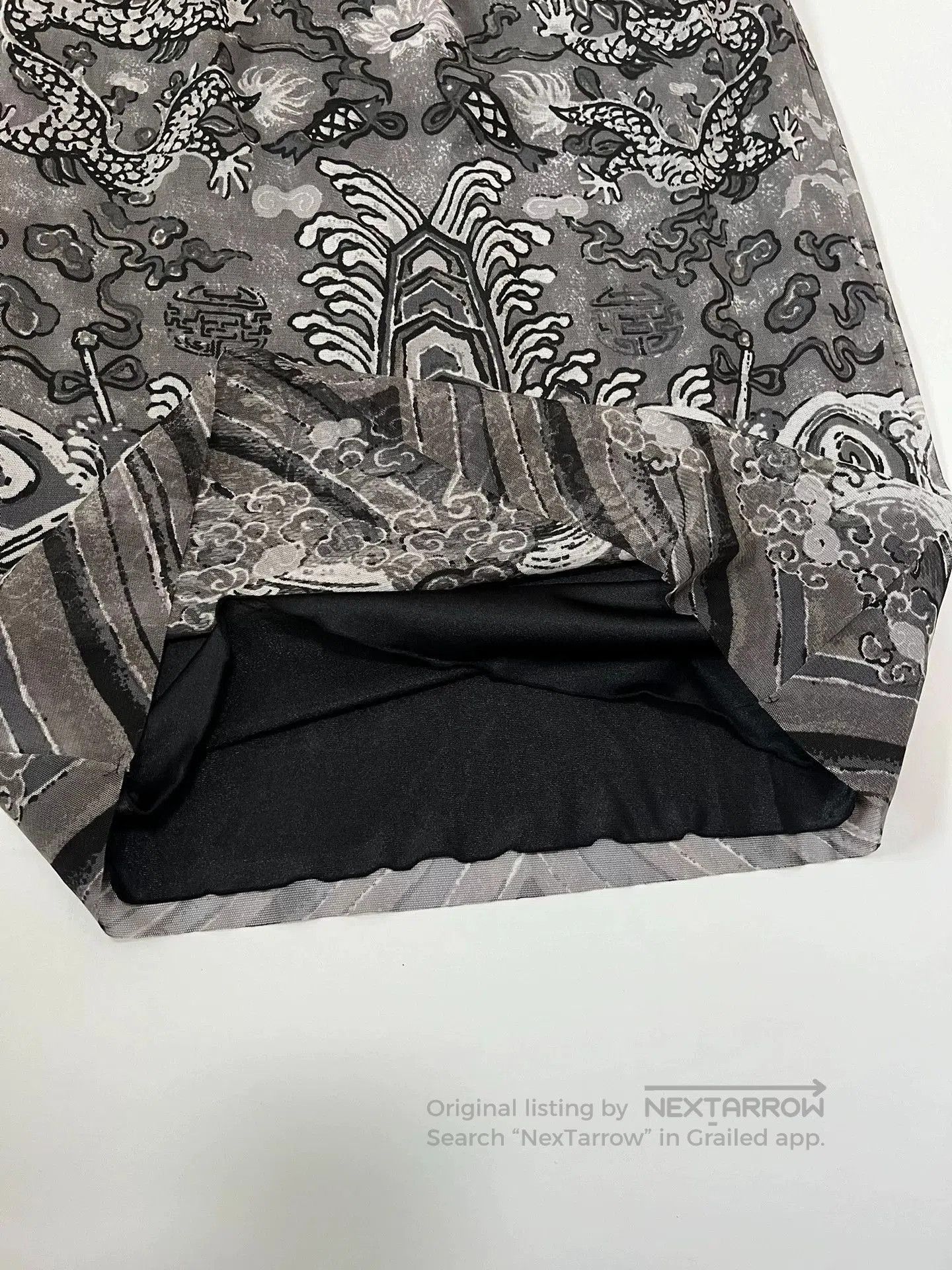 Vivienne Tam Vivienne Tam Dragon Totem Mesh Short Skirt. Size 33" - 4 Thumbnail