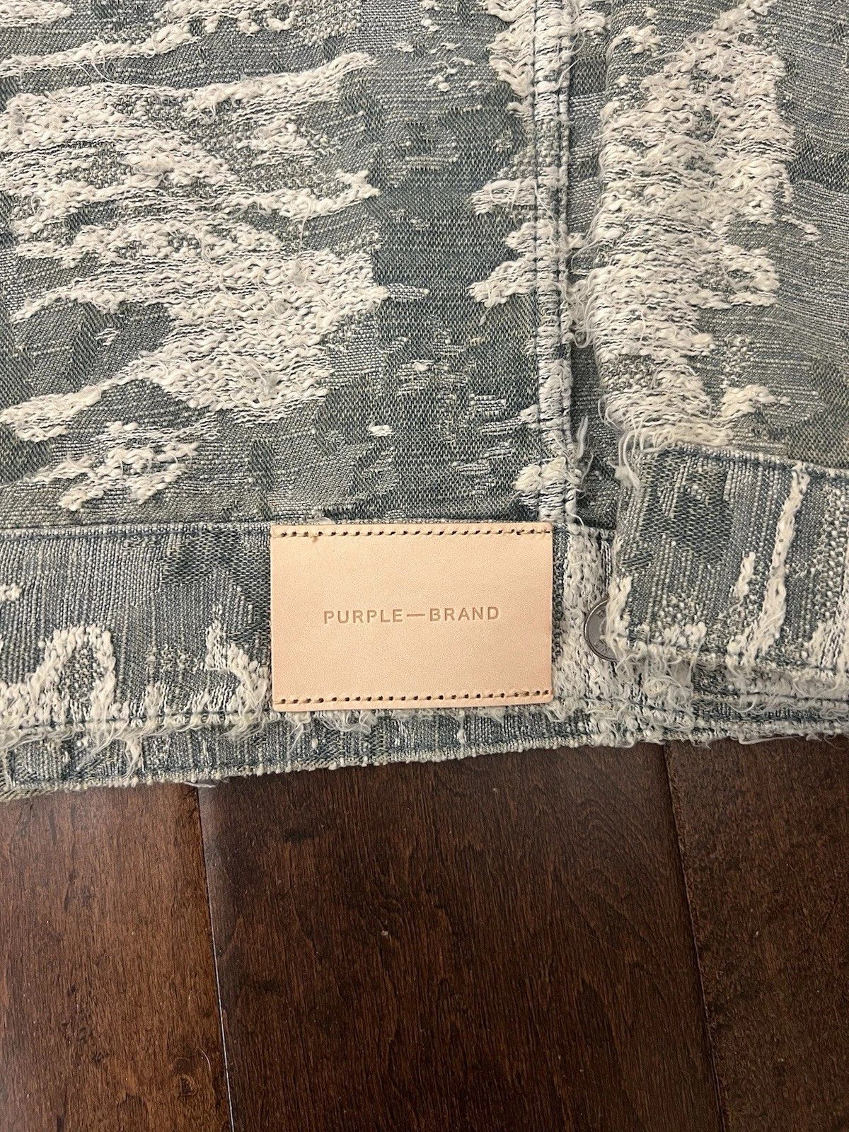 Purple Brand Purple Jacquard Vintage Light Denim Trucker Jacket Small New Size US S / EU 44-46 / 1 - 9 Thumbnail