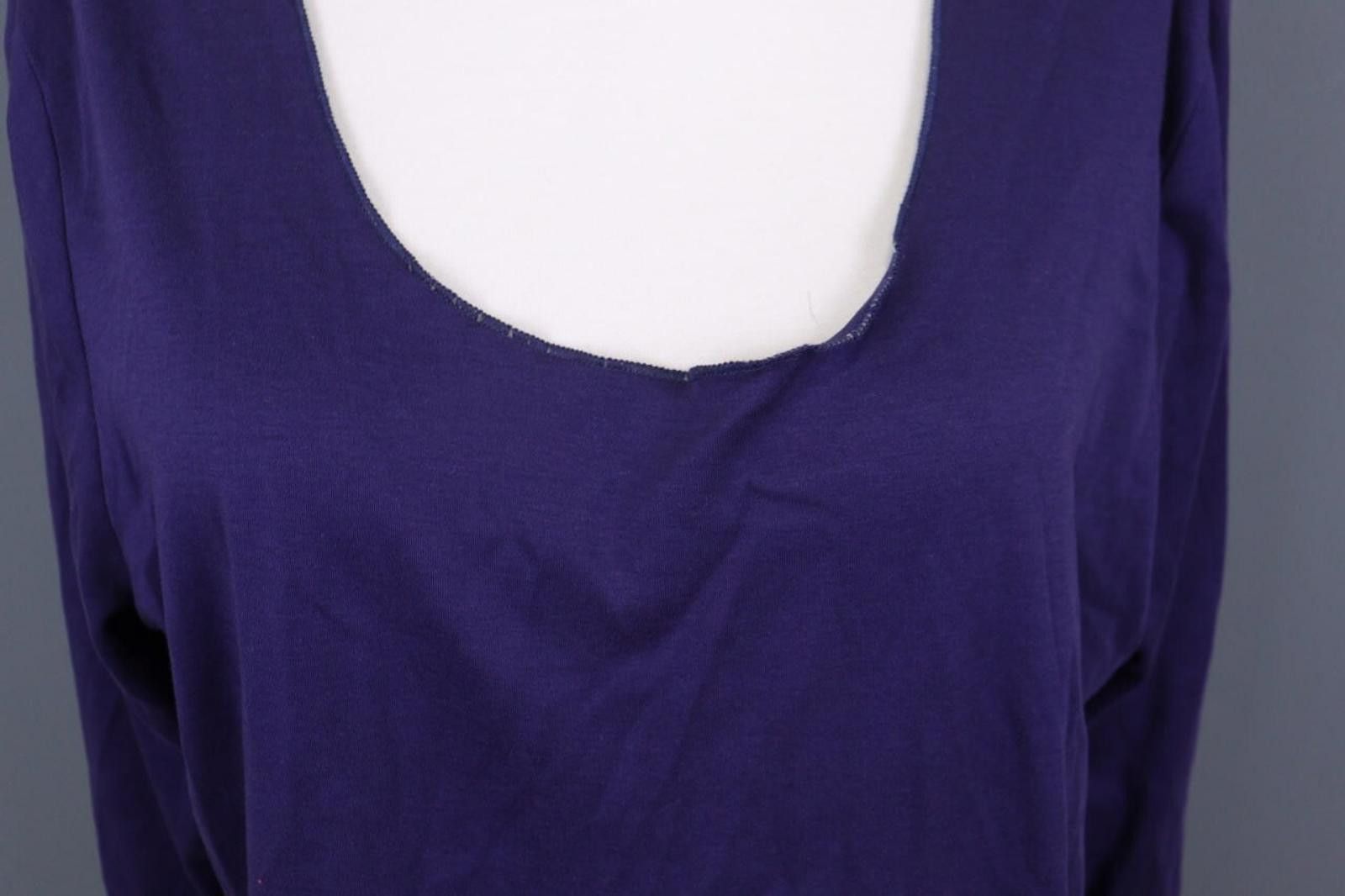 Designer PERUVIAN CONNECTION Purple Pima Shirt Blouse Size XL Size XL / US 12-14 / IT 48-50 - 3 Thumbnail