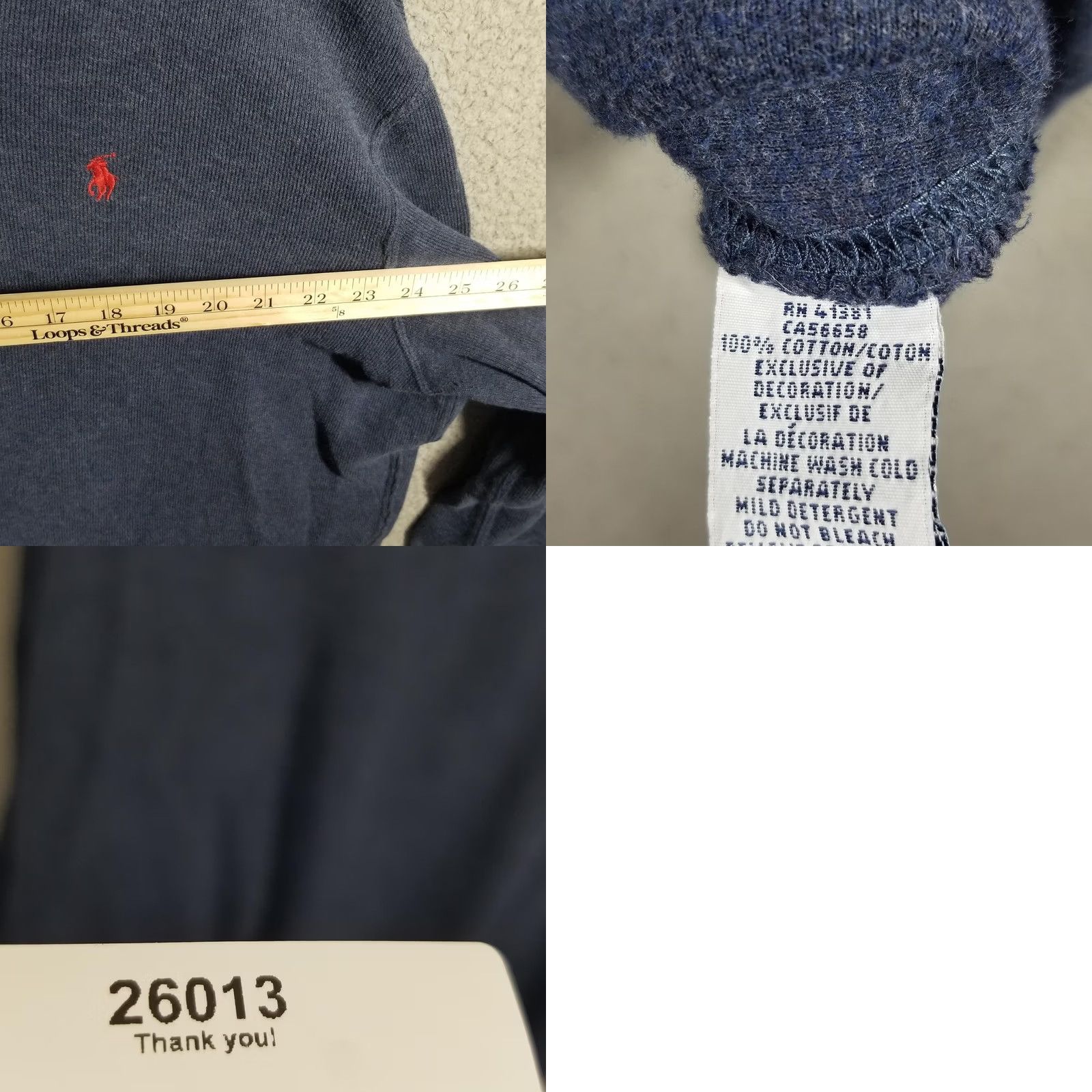 Polo Ralph Lauren Polo Ralph Lauren Sweater Mens XL Blue Button Shawl Knit Pullover Logo Size US XL / EU 56 / 4 - 8 Thumbnail