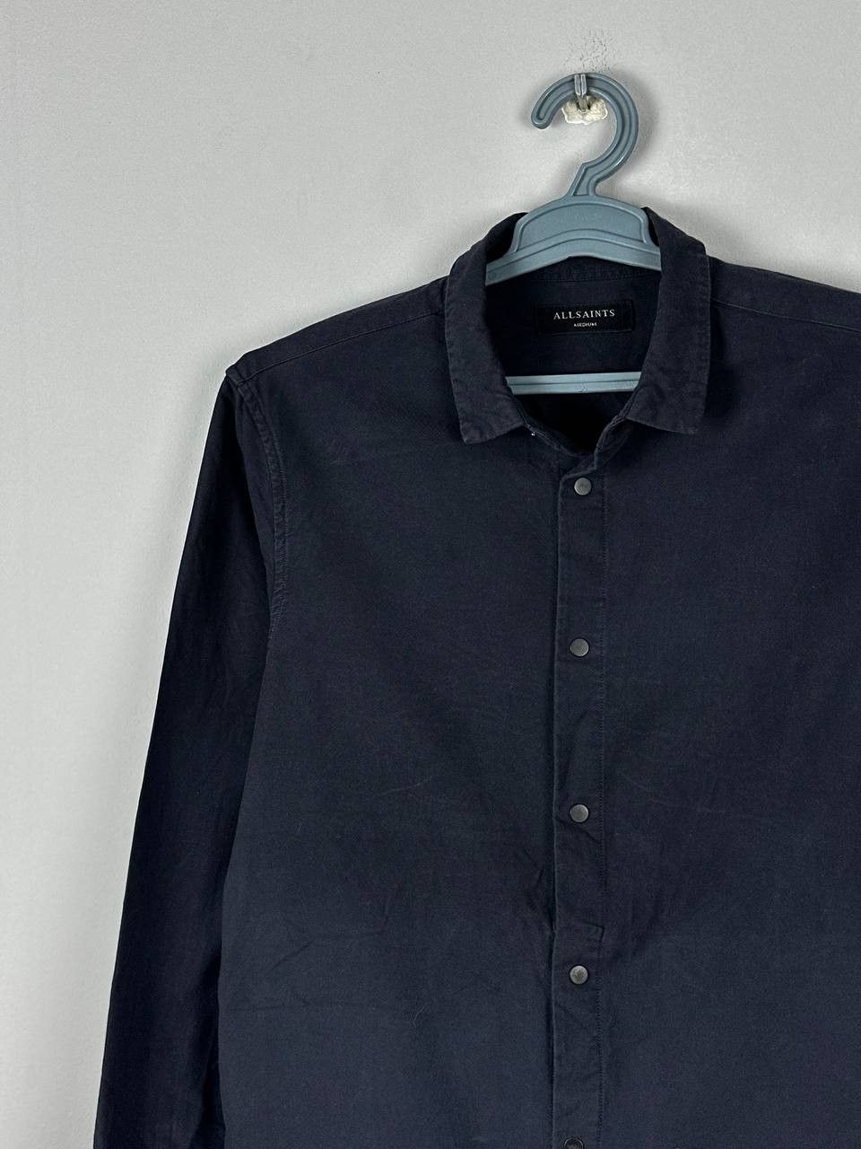 Allsaints Allsaints Casual Navy Cotton Overshirt Jacket Size US M / EU 48-50 / 2 - 3 Thumbnail