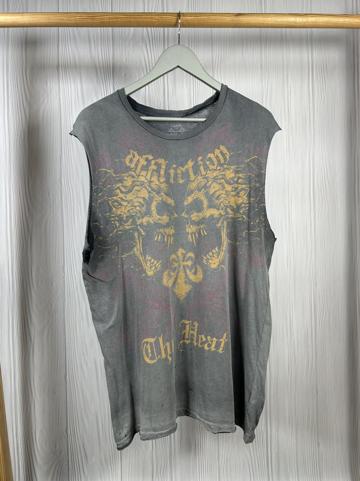 Affliction × Vintage Vintage Y2K Affliction Distressed Torn Sunfaded Tank Top L Size US L / EU 52-54 / 3 - 1 Thumbnail