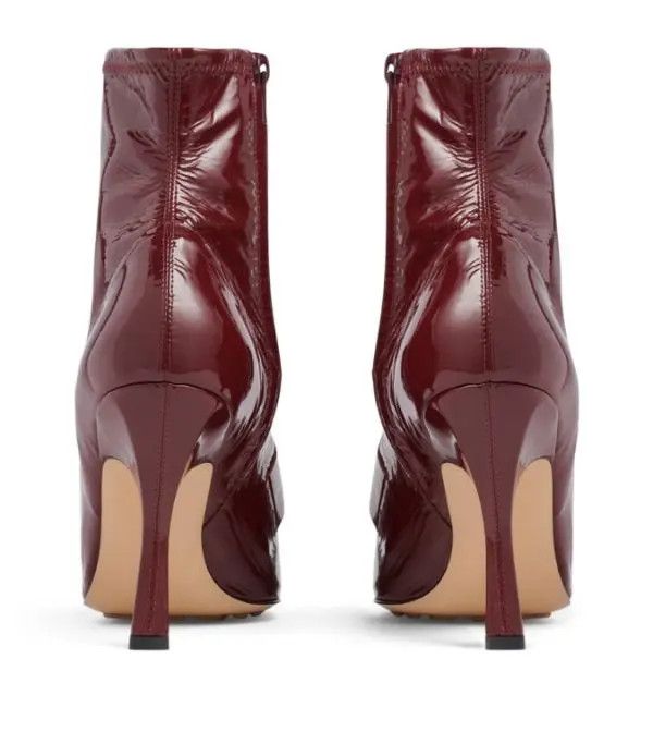 Bottega Veneta o1bcso1str0924 Madame Ankle Boot in Burgundy Size US 5 / IT 35 - 4 Thumbnail