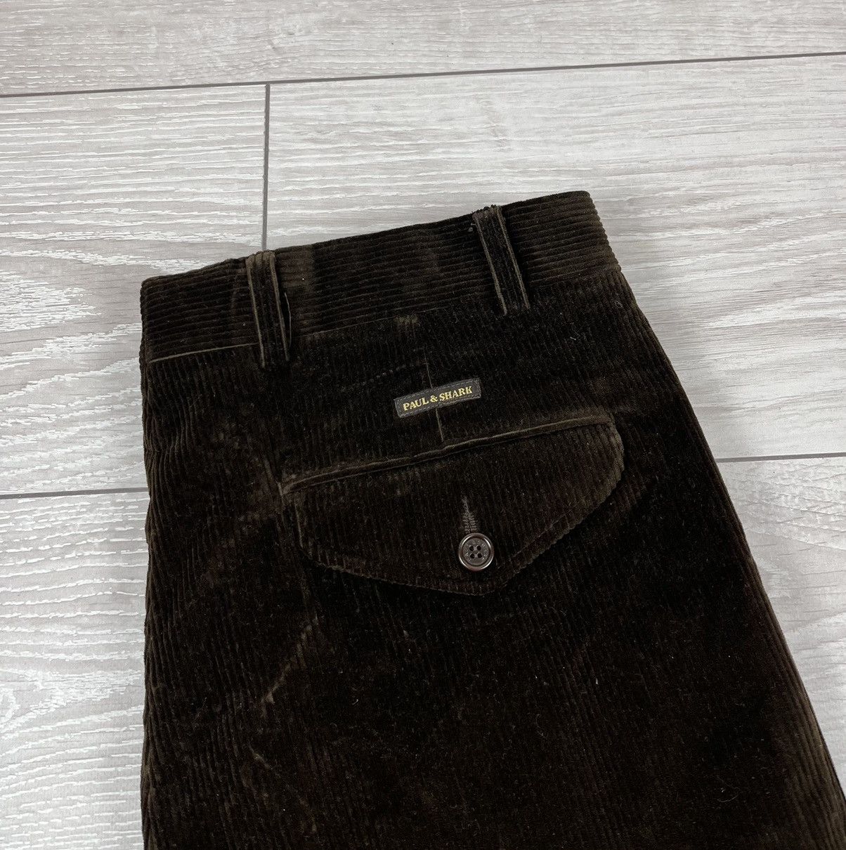 Paul & Shark Paul Shark Italy Brown Corduroy Velvet Stretch Pants Size US 34 / EU 50 - 12 Thumbnail