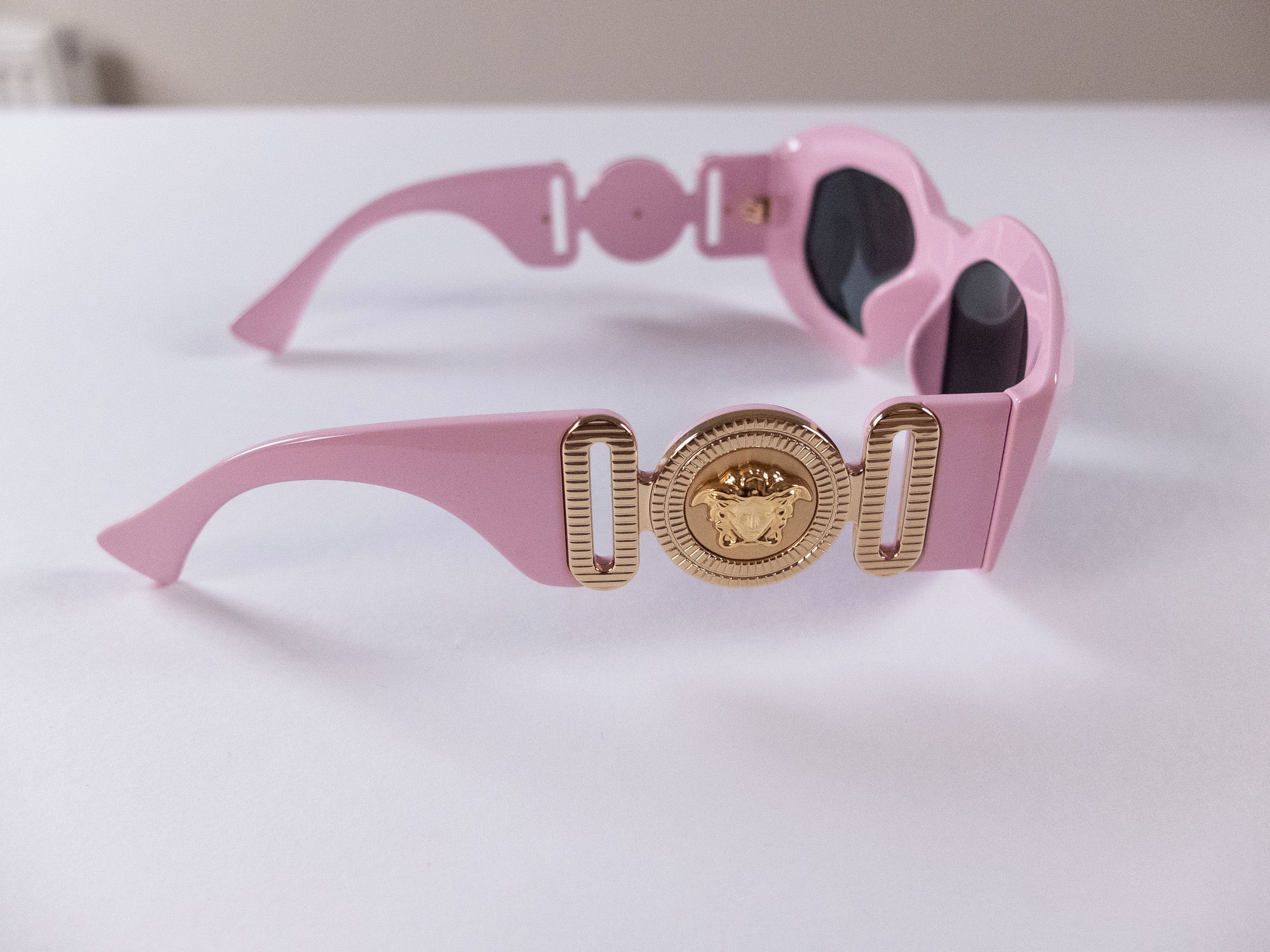 Versace VERSACE Maxi Medusa Biggie pink & gold sunglasses Size ONE SIZE - 5 Thumbnail