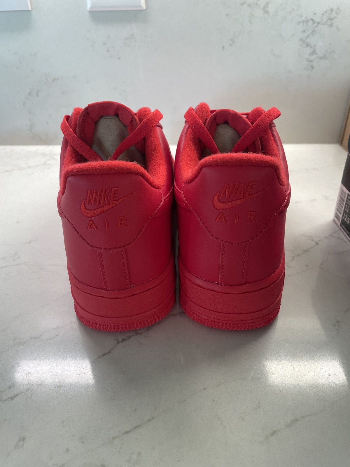 Nike Air Force 1 Triple Red Size US 11 / EU 44 - 3 Thumbnail